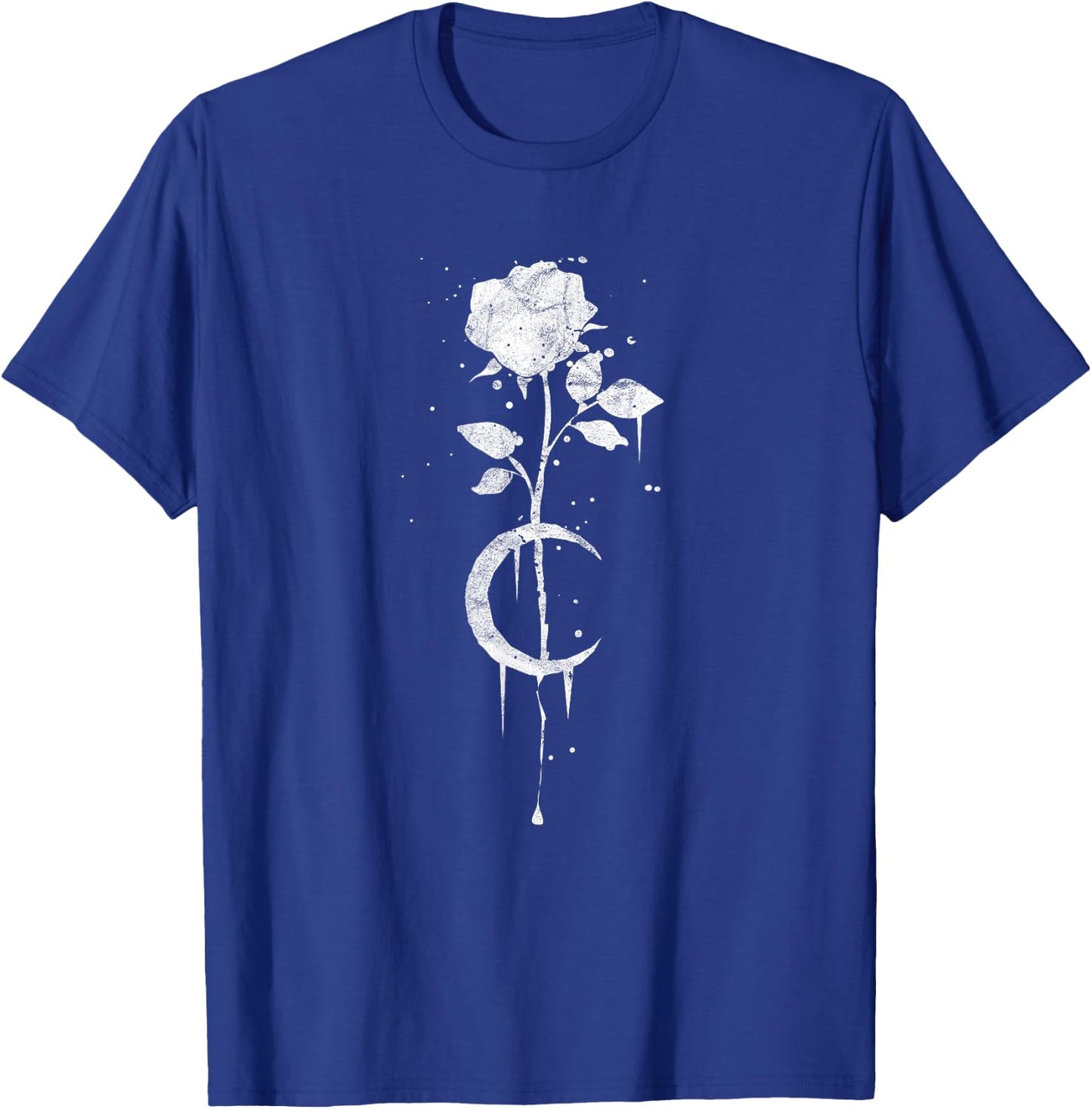 Occult Moon Rose Witchcraft - The Witch Vintage Gothic Short Sleeve T-Shirt - T-Shirt | Royal