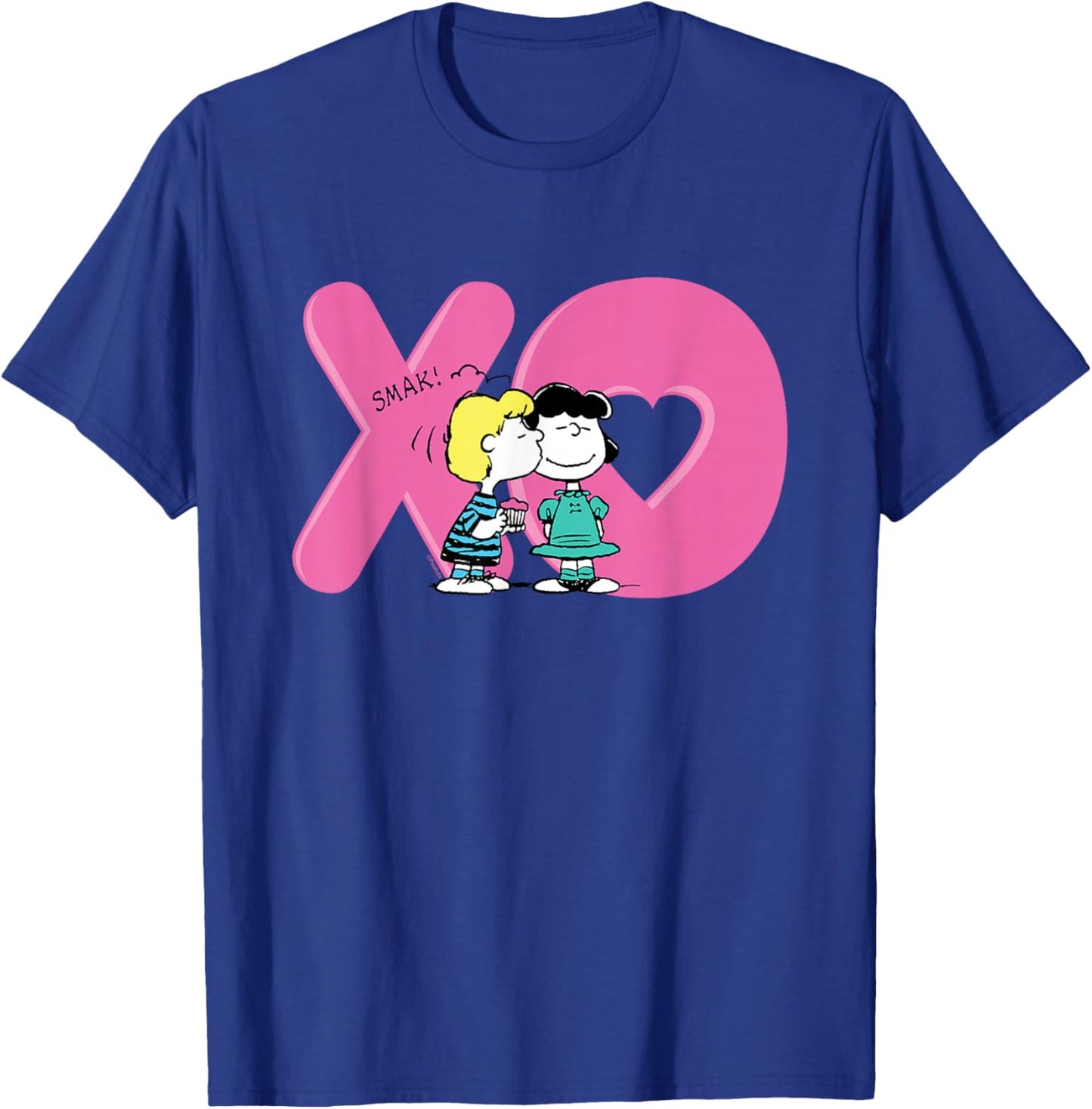 Peanuts - XO Schroeder and Lucy T-Shirt - T-Shirt | Royal