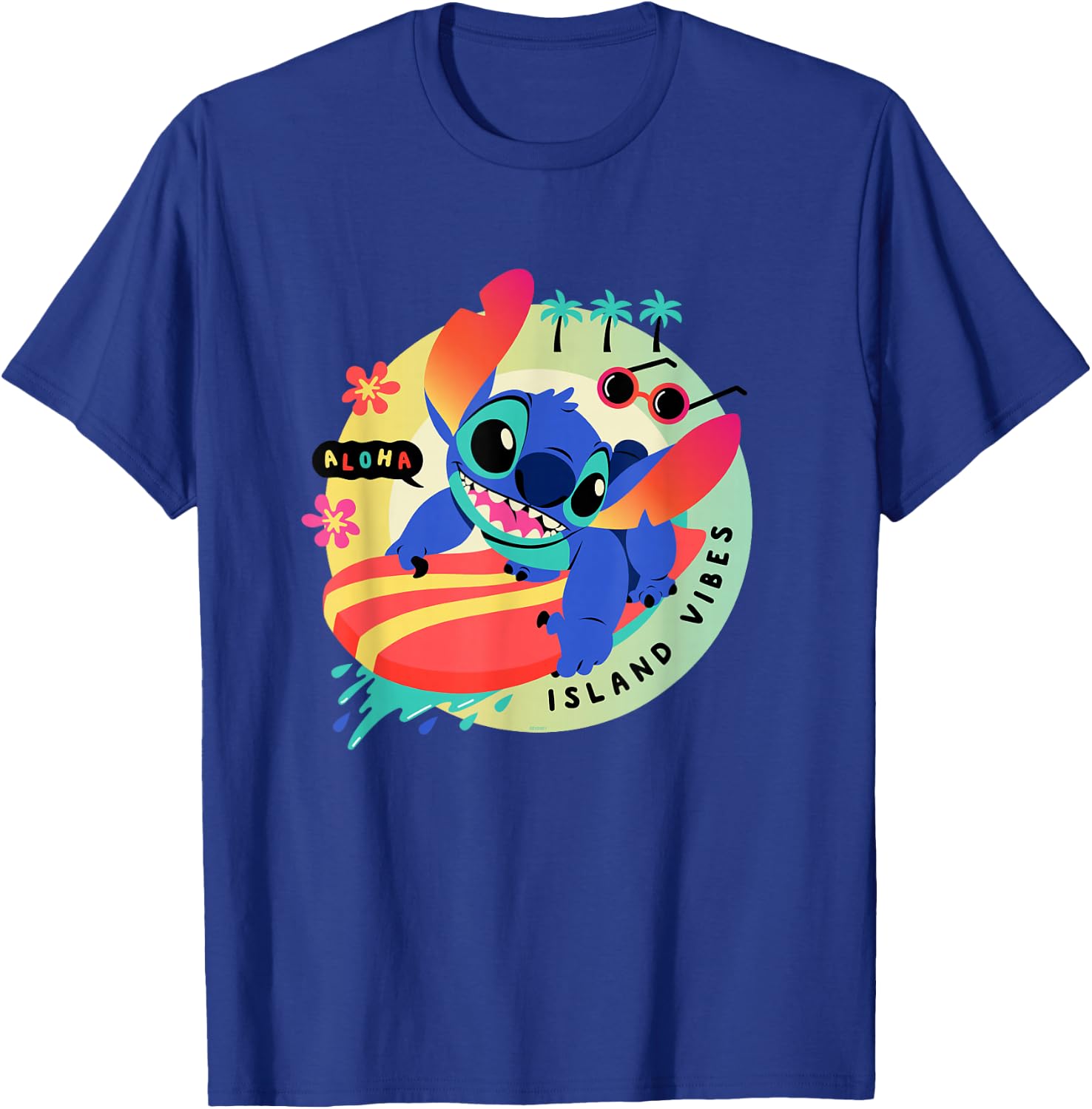 Disney Lilo & Stitch Aloha Island Vibes T-Shirt - T-Shirt | Royal
