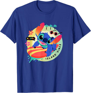 Disney Lilo & Stitch Aloha Island Vibes T-Shirt - T-Shirt | Royal