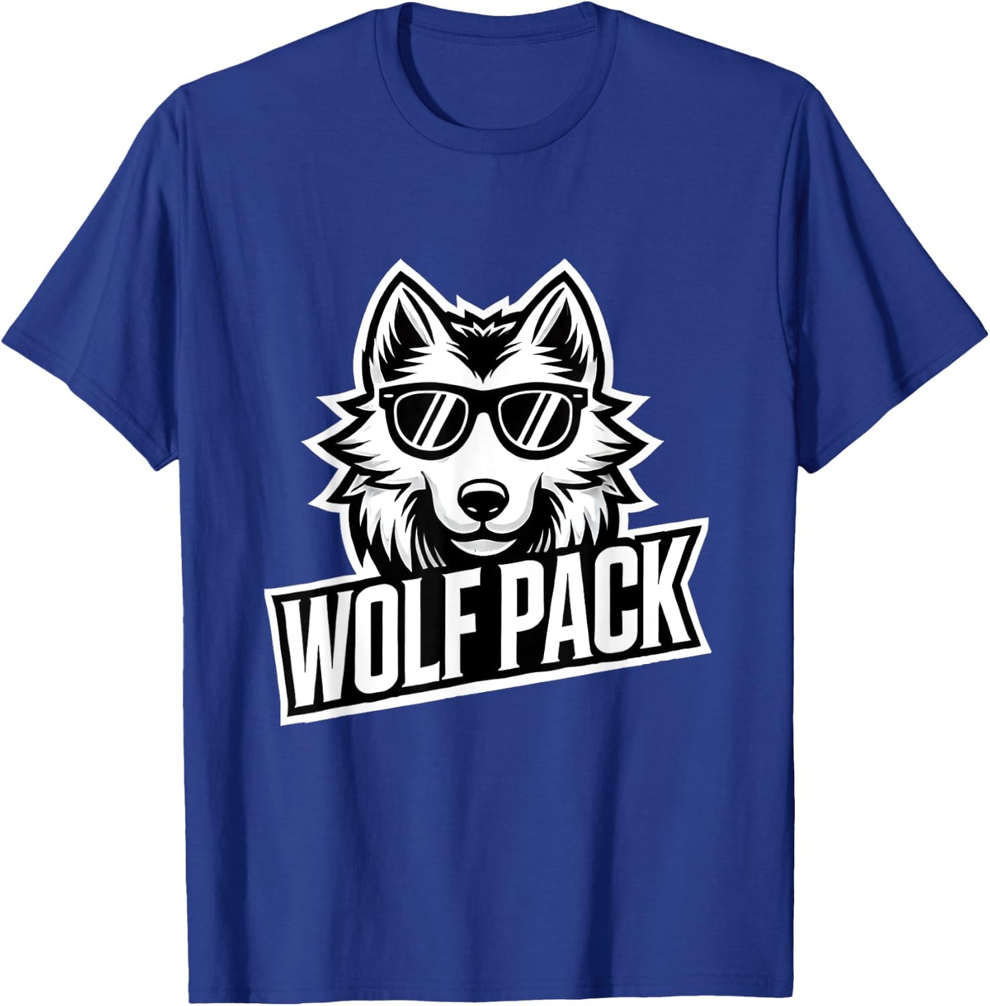 Wolf Pack - Cool Sunglasses Wolf Design for Team Spirit T-Shirt - T-Shirt | Royal
