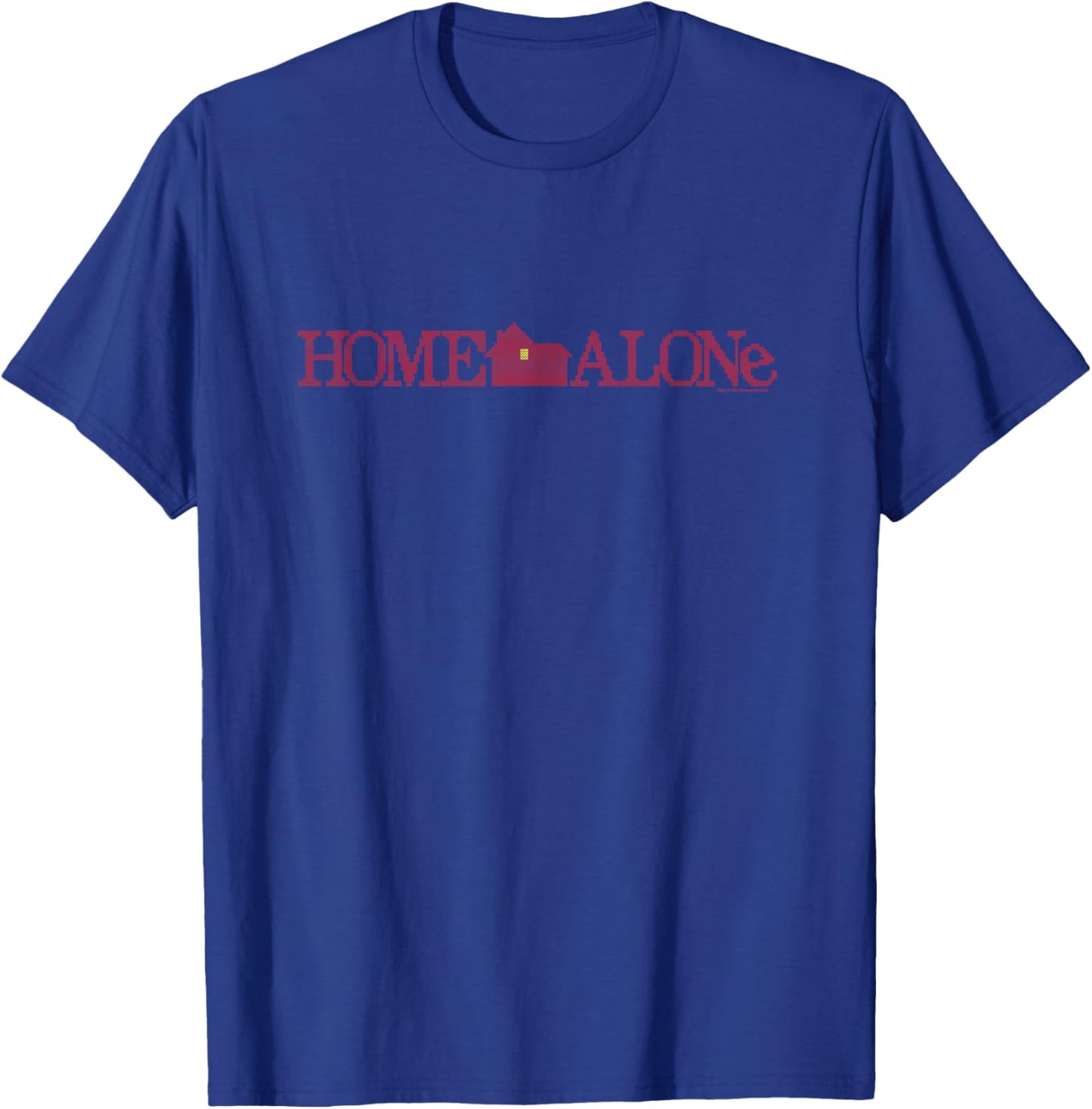 Home Alone Official Movie Logo Cross-Stitch Pattern T-Shirt - T-Shirt | Royal