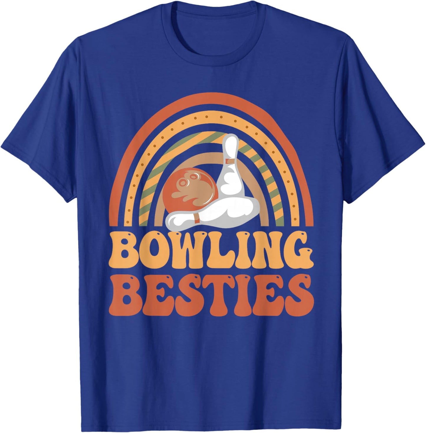 Bowling Besties BFF Best Friends Bestie T-Shirt - T-Shirt | Royal