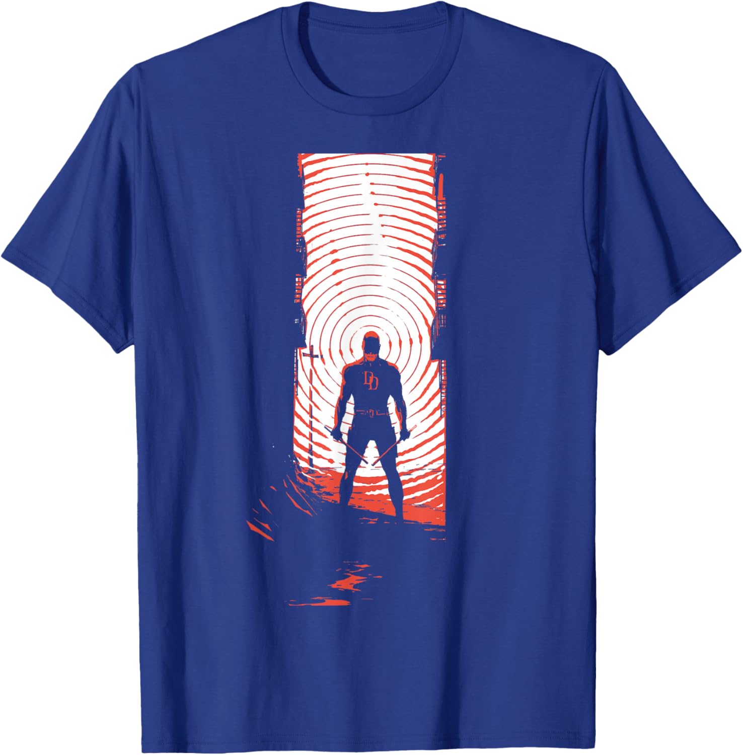Marvel Daredevil Radar Sense Man Without Fear Variant Cover T-Shirt - T-Shirt | Royal