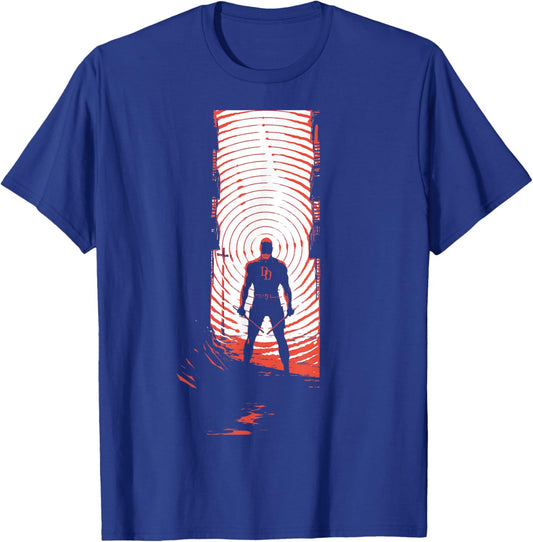 Marvel Daredevil Radar Sense Man Without Fear Variant Cover T-Shirt - T-Shirt | Royal