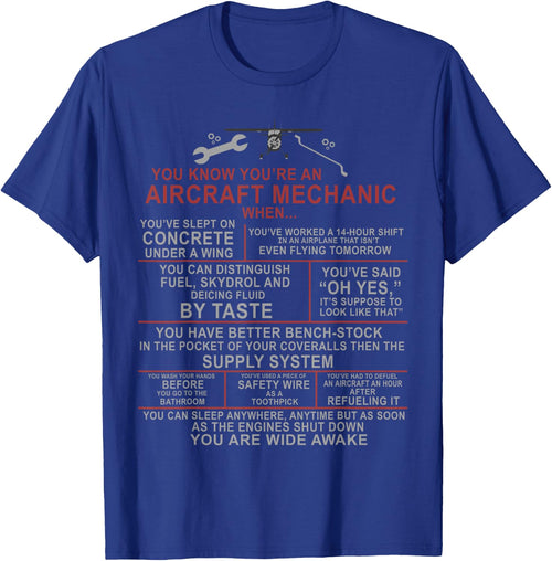 You Know You're an Aircraft Mechanic When.. Funny A&P Saying