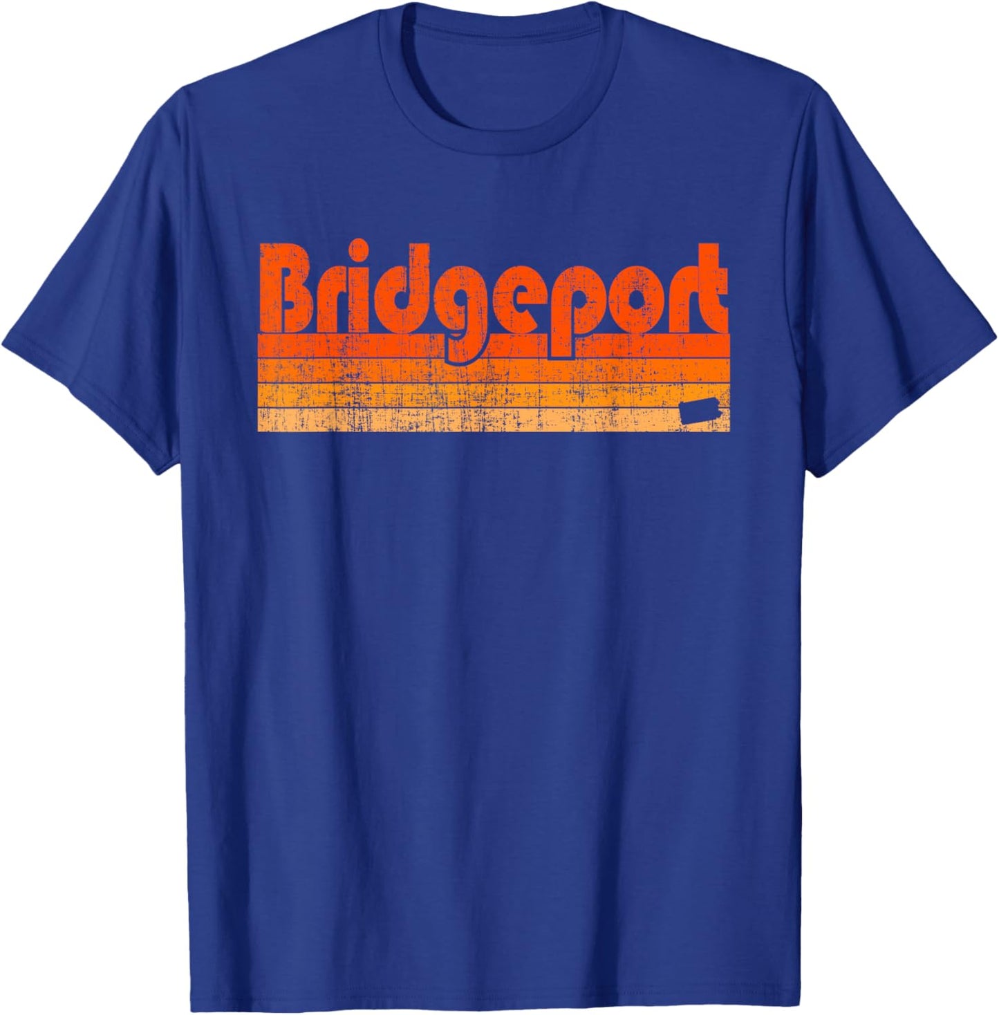 Bridgeport, Pennsylvania Retro 80s Style T-Shirt - T-Shirt | Royal