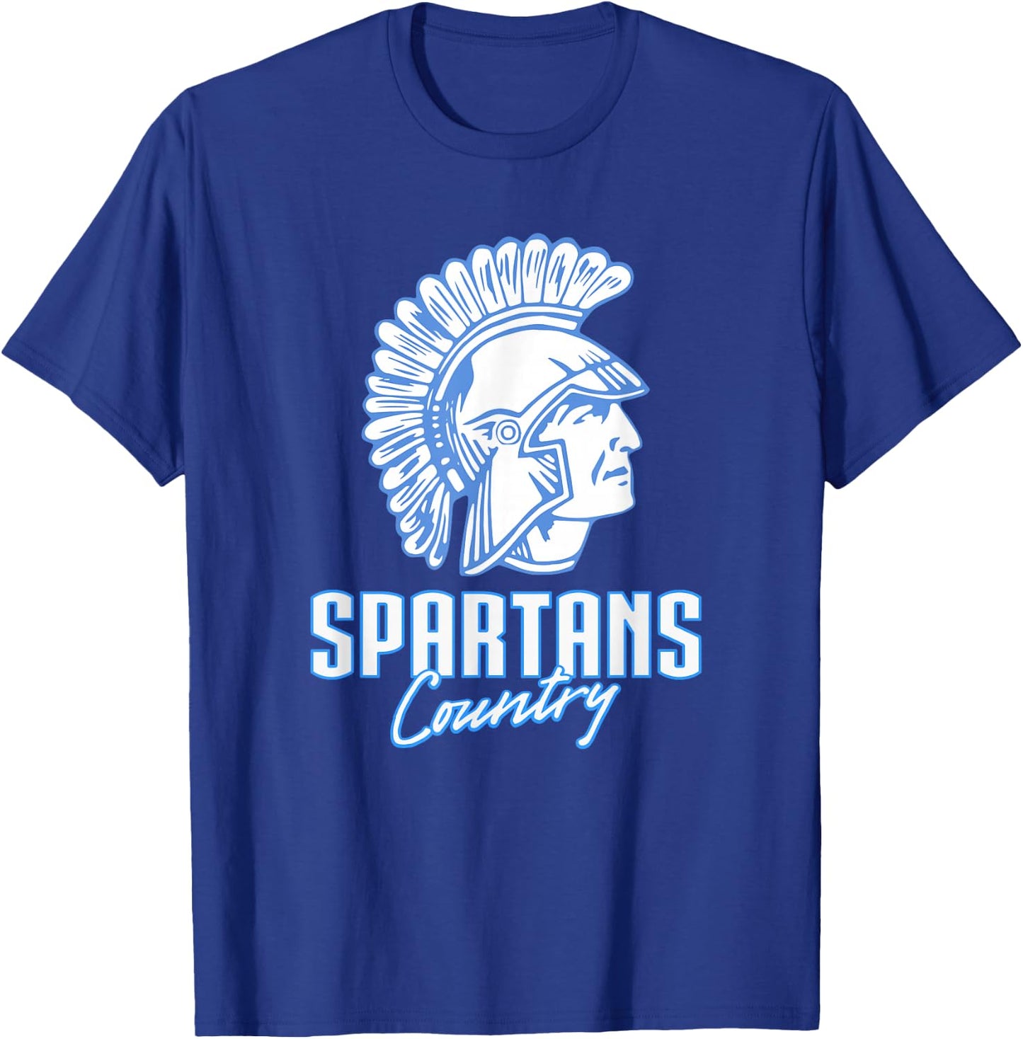 Lake Forest Spartans Logo Country HS T-Shirt - T-Shirt | Royal