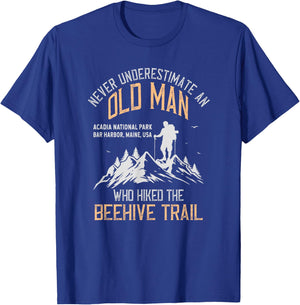 An Old Man Who Hiked The Beehive Trail T-Shirt - T-Shirt | Royal