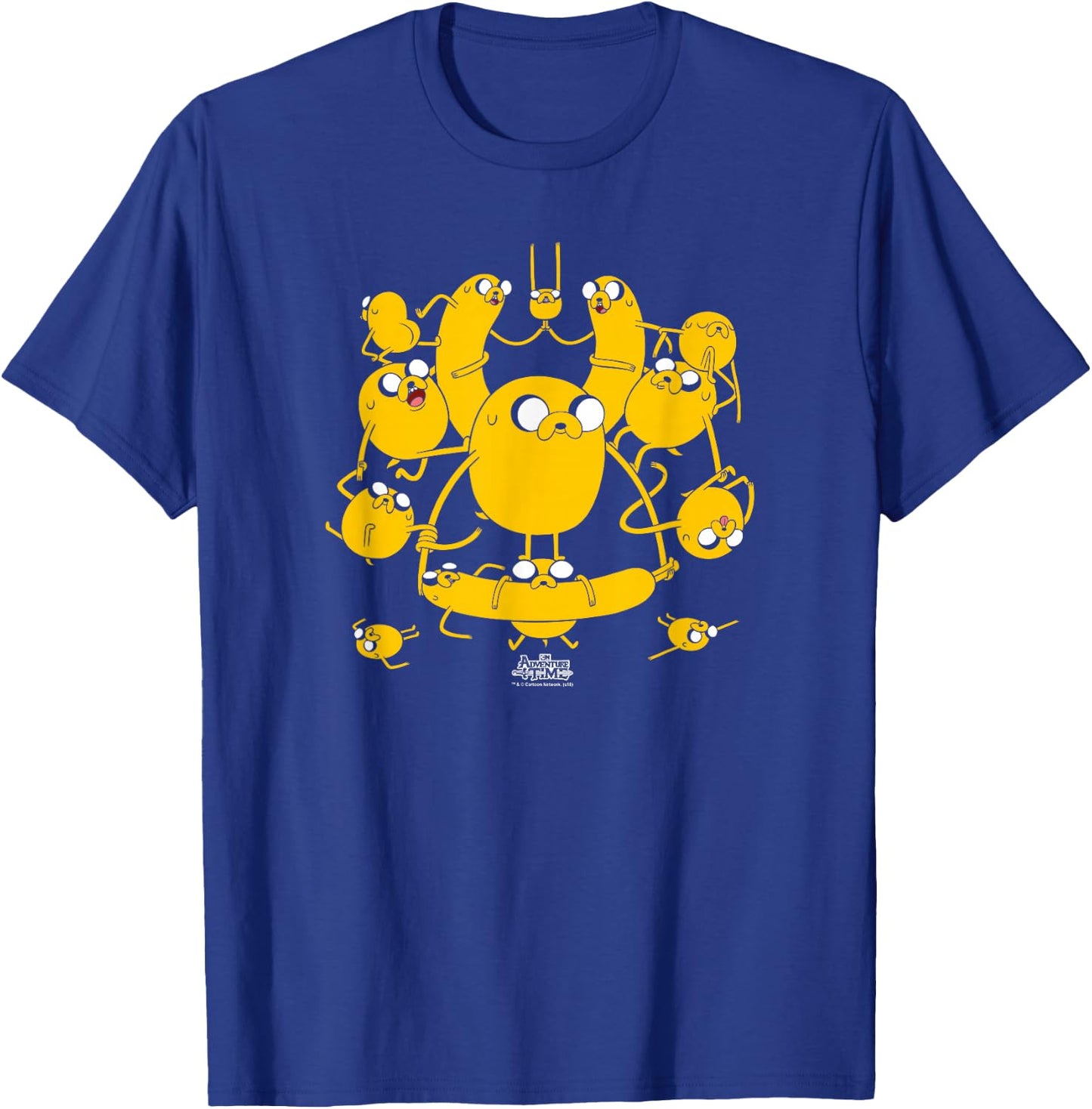 Cartoon Network Adventure Time Multiple Jakes Kids Black T-Shirt - T-Shirt | Royal