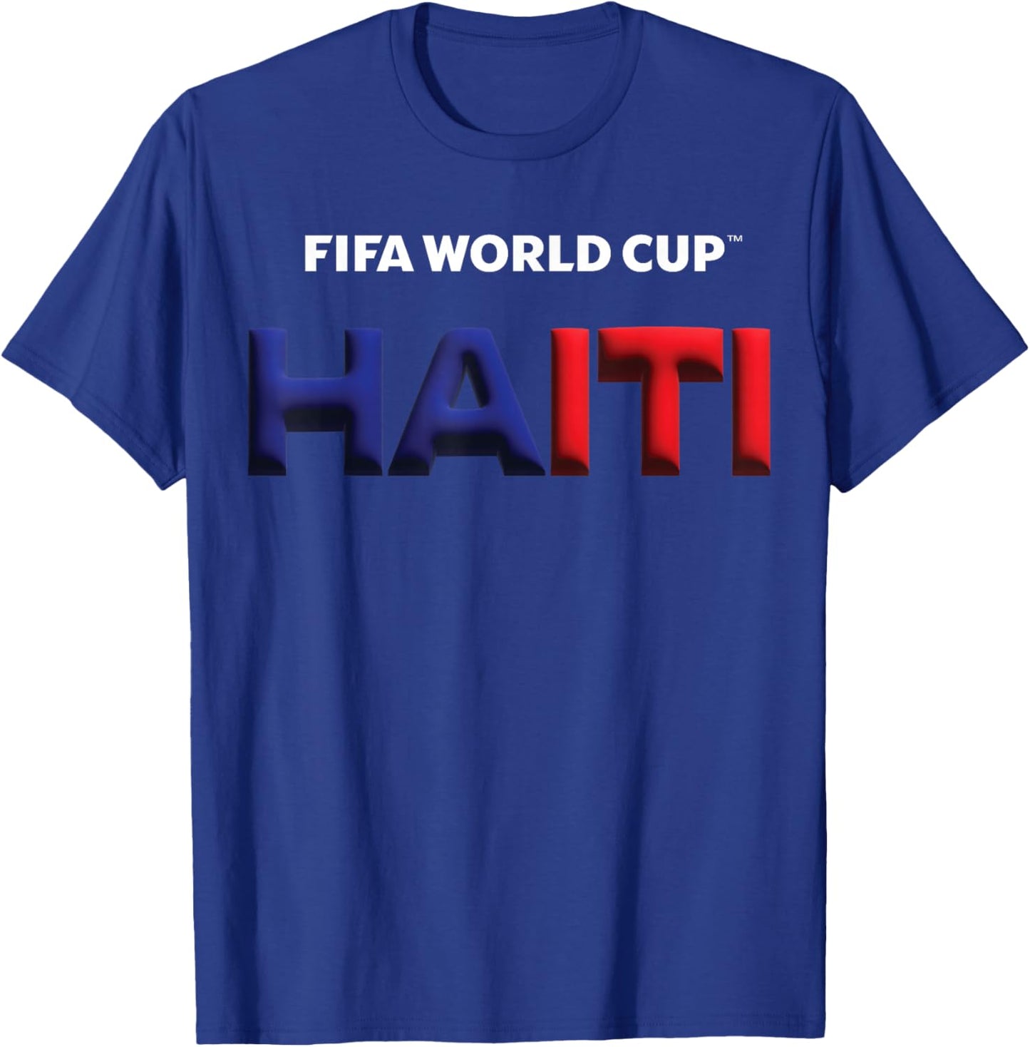 FIFA World CUP26 Haiti Bubble Color T-Shirt - T-Shirt | Royal