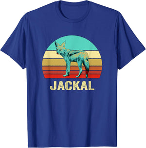 Vintage Retro Style Sunset Jackal T-Shirt - T-Shirt | Royal