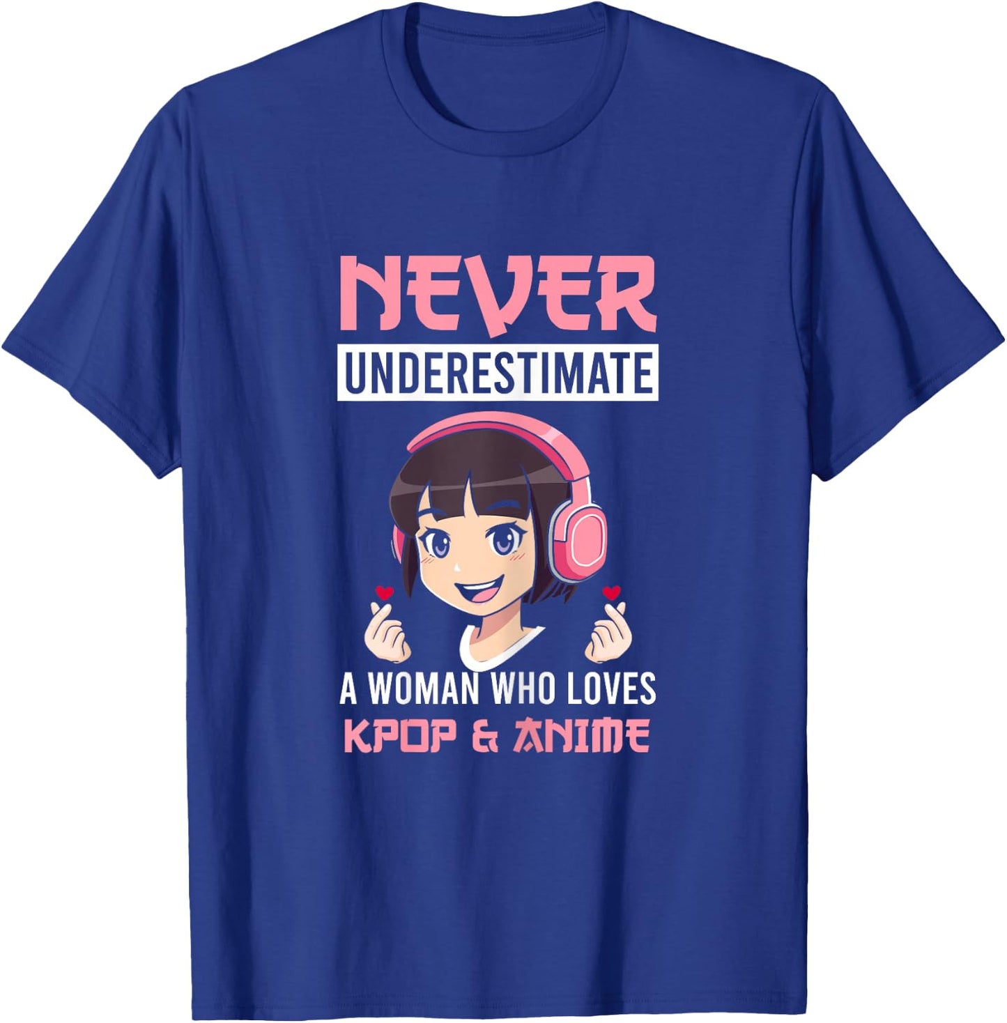 A Woman who Loves Kpop Anime Merch K-pop Merchandise Gift T-Shirt - T-Shirt | Royal