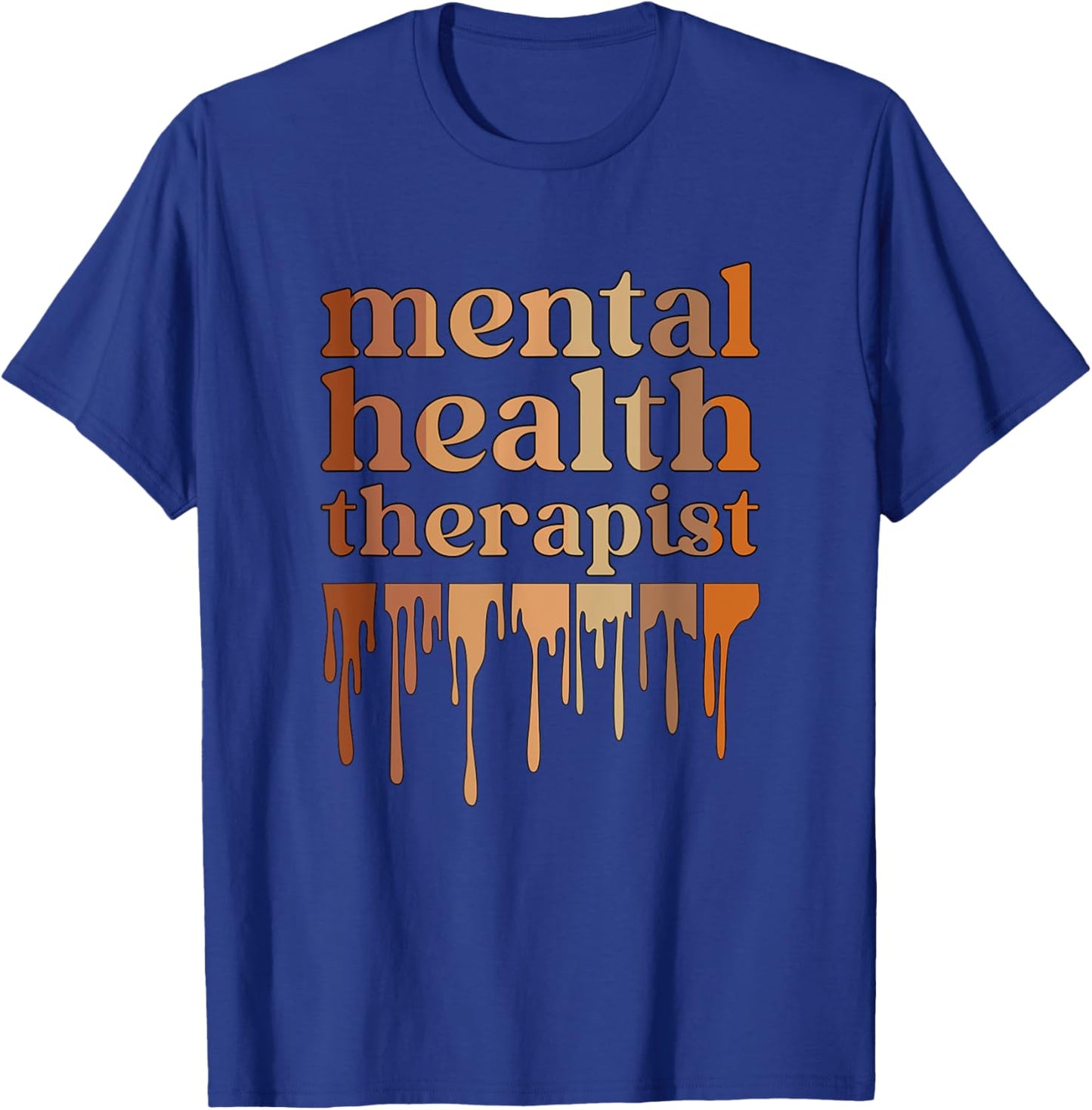 Black Mental Health Therapist African American T-Shirt - T-Shirt | Royal