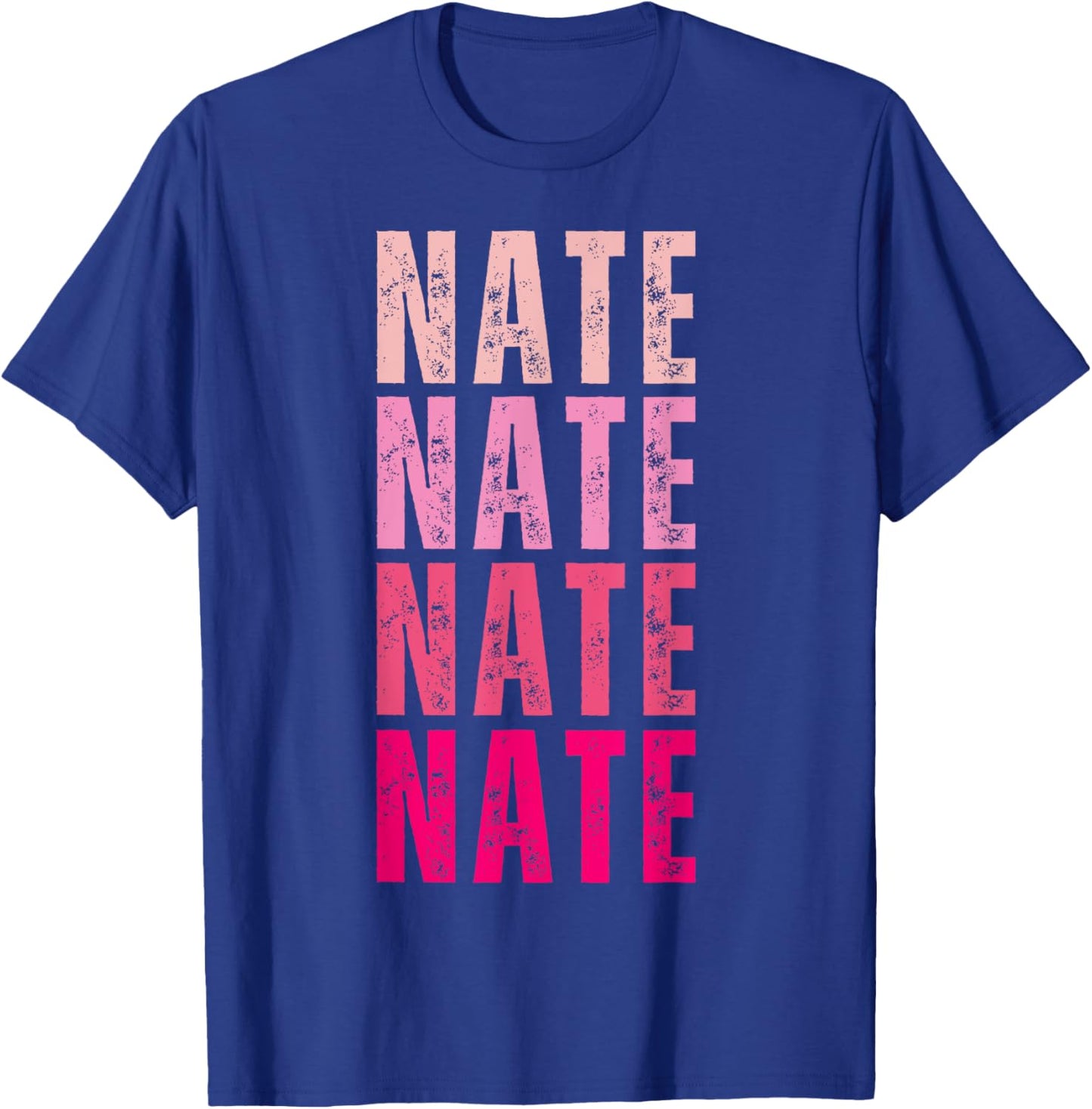 Nate Personalized Name I Love Nate Vintage T-Shirt - T-Shirt | Royal