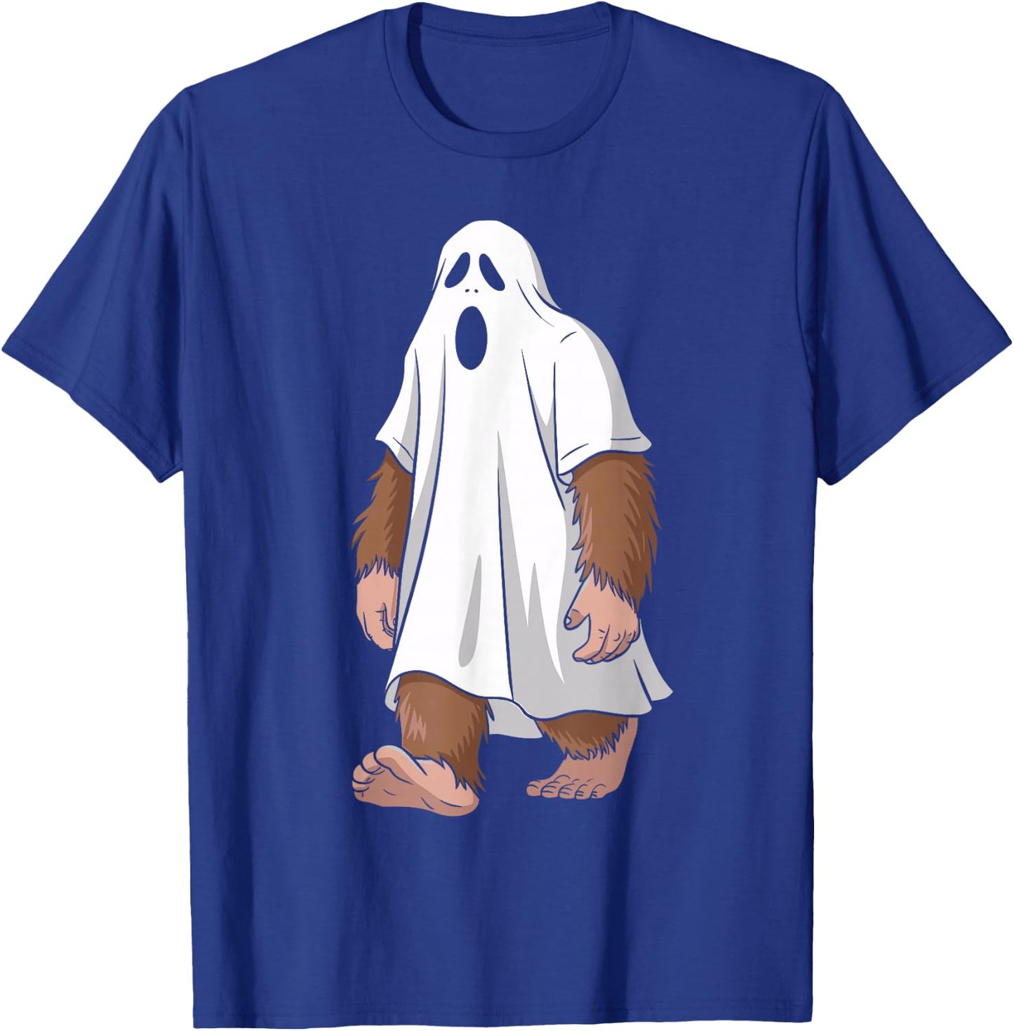 Funny Ghost Bigfoot Lovers Spooky Halloween Costume T-Shirt - T-Shirt | Royal