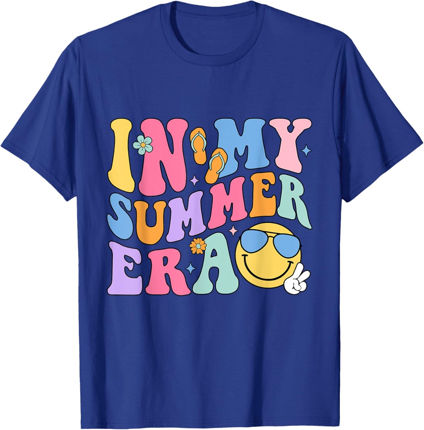 Funny In My Summer Break Era Fun Last Day Of School Teacher Women Girls Kids T-Shirt - T-Shirt | Royal