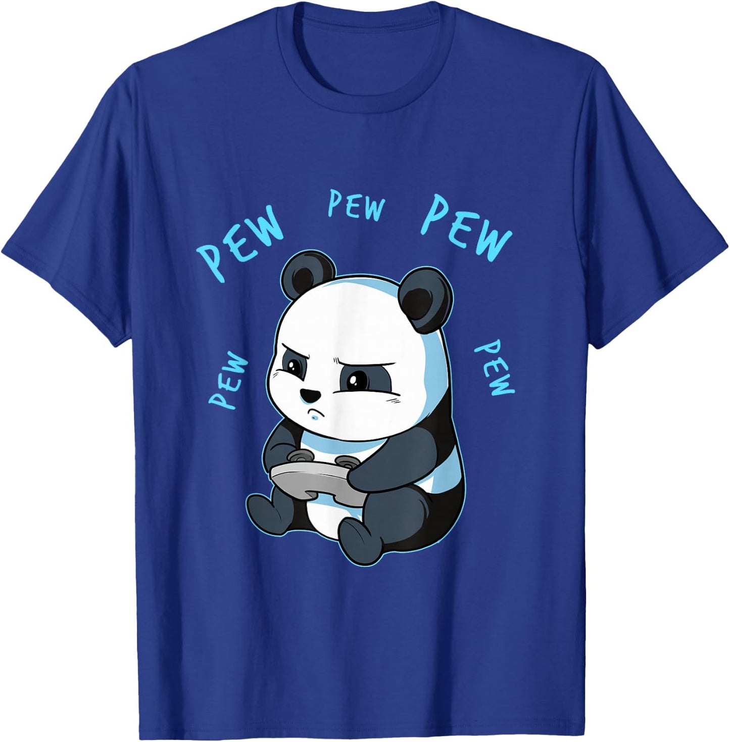 Netter Gaming Panda Pew video game Computer Player T-Shirt - T-Shirt | Royal