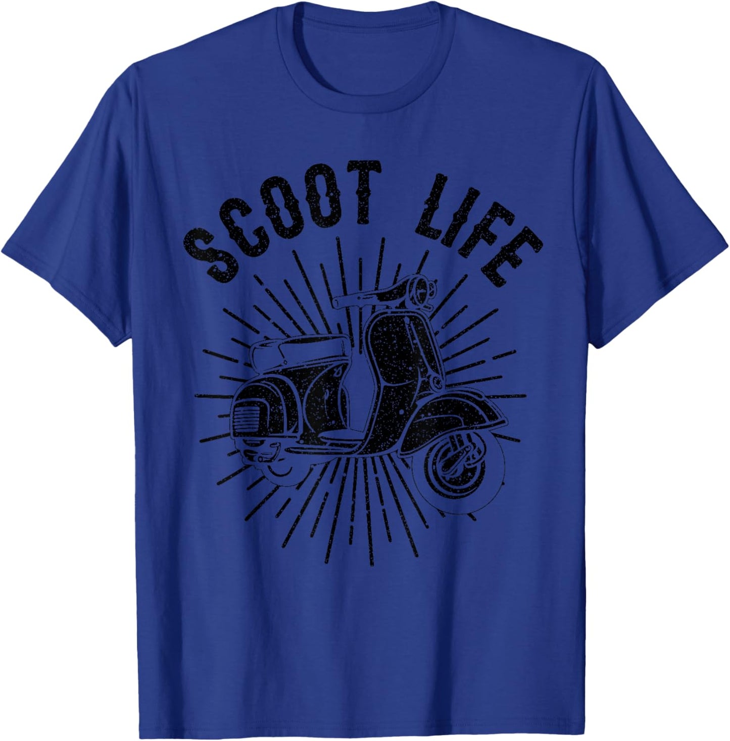 Cool Scooter Gift Women Funny Scoot Life Motor Rider T-Shirt - T-Shirt | Royal
