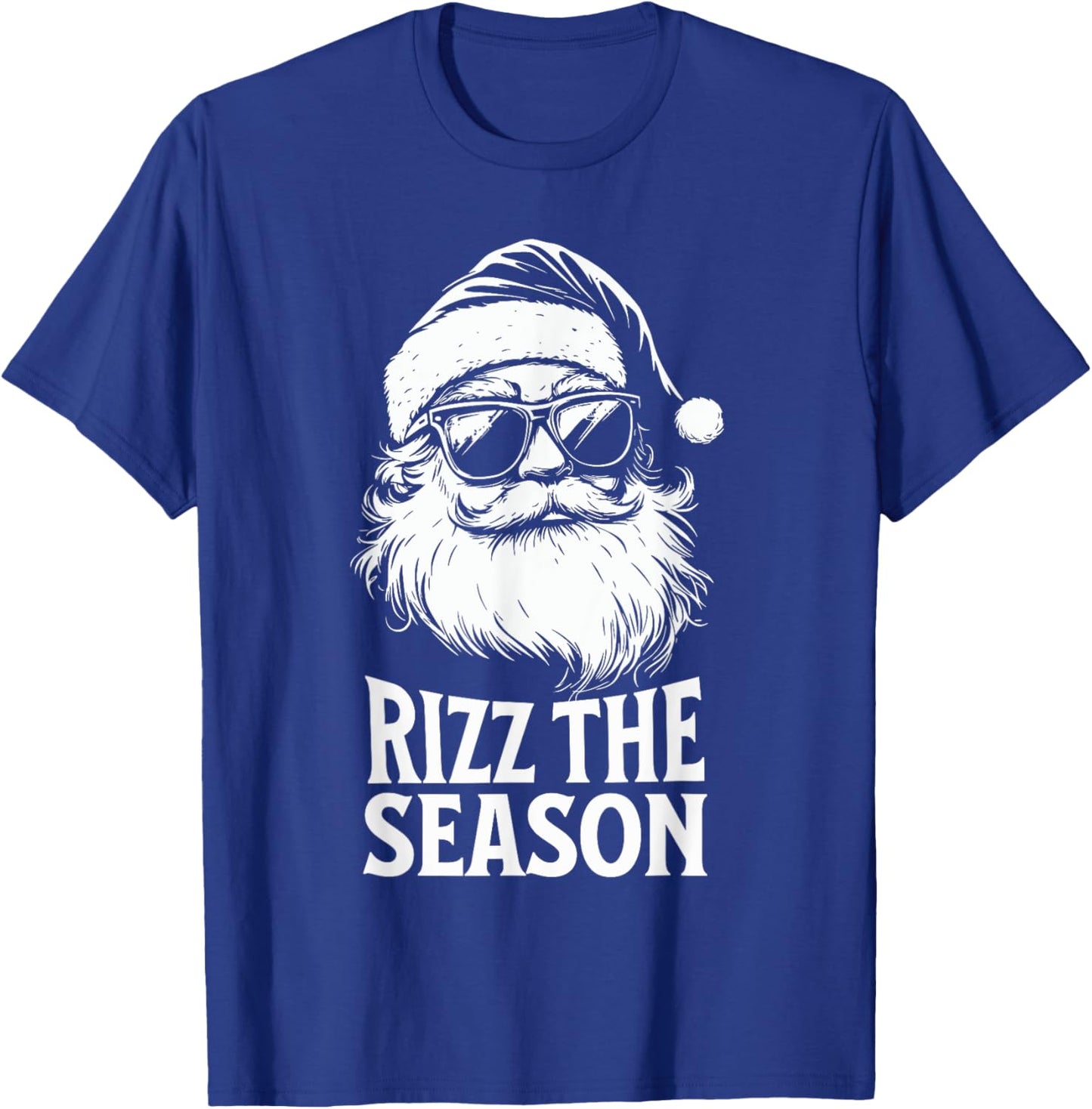 Rizz The Season Teens Kids School Christmas Santa Claus T-Shirt - T-Shirt | Royal