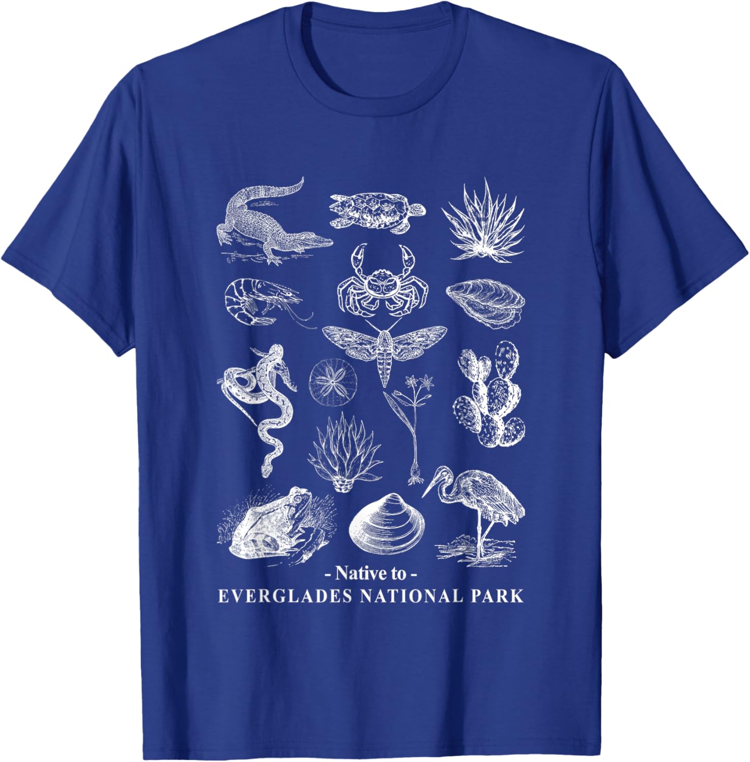 Native To Everglades National Park Nature Lover Camping Hike T-Shirt - T-Shirt | Royal