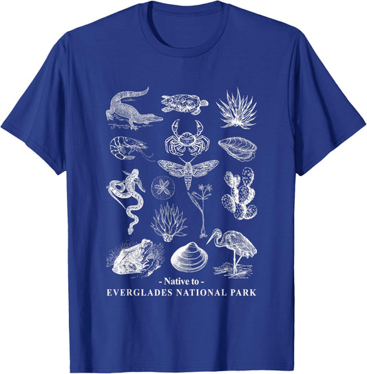 Native To Everglades National Park Nature Lover Camping Hike T-Shirt - T-Shirt | Royal