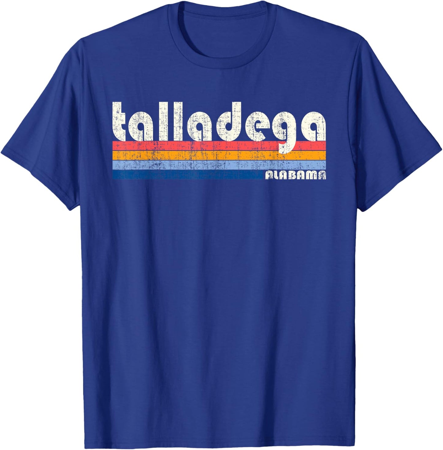 Vintage 70s 80s Style Talladega AL T-Shirt - T-Shirt | Royal