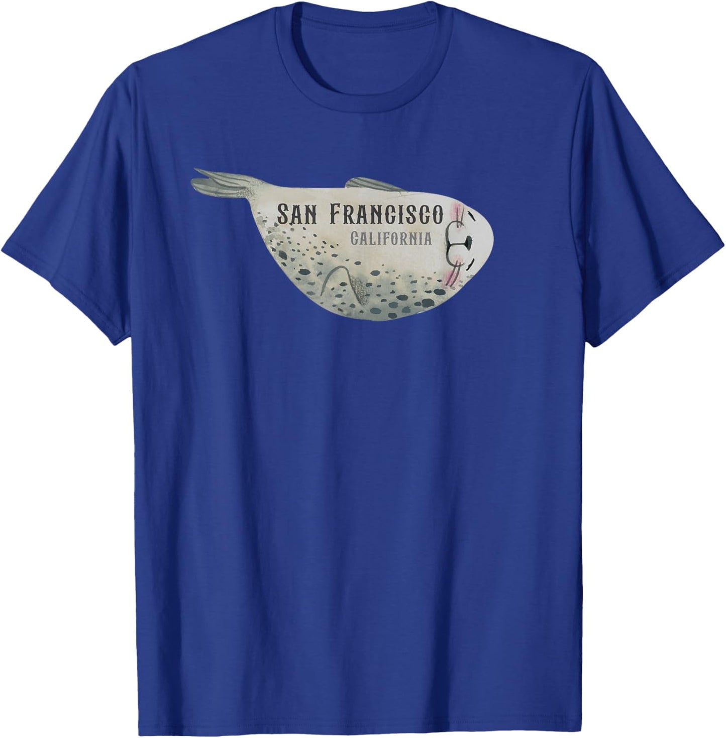 Sea Lions in San Francisco California T-Shirt - T-Shirt | Royal
