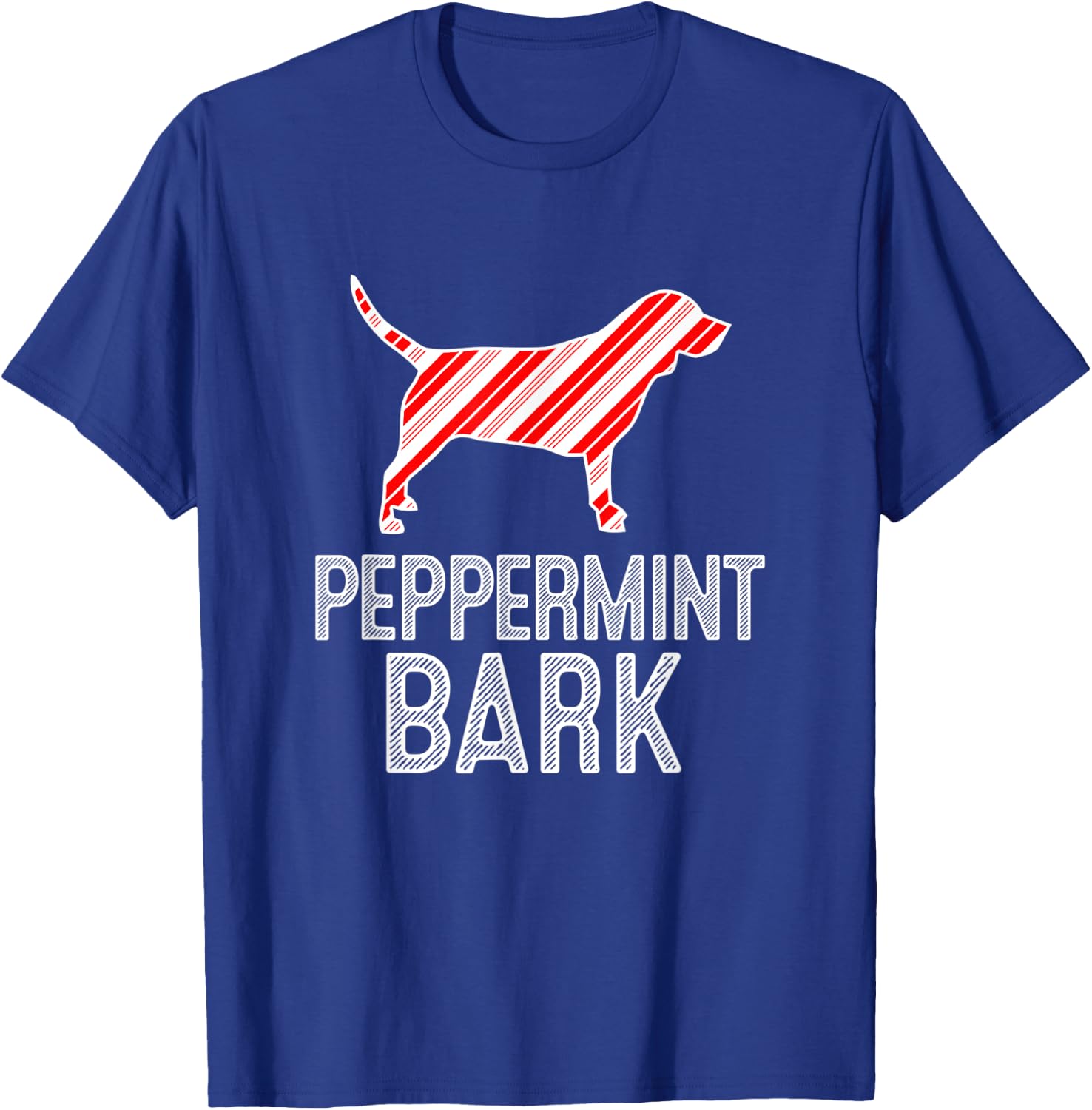 Beagle Peppermint Bark Christmas Dog T-Shirt - T-Shirt | Royal
