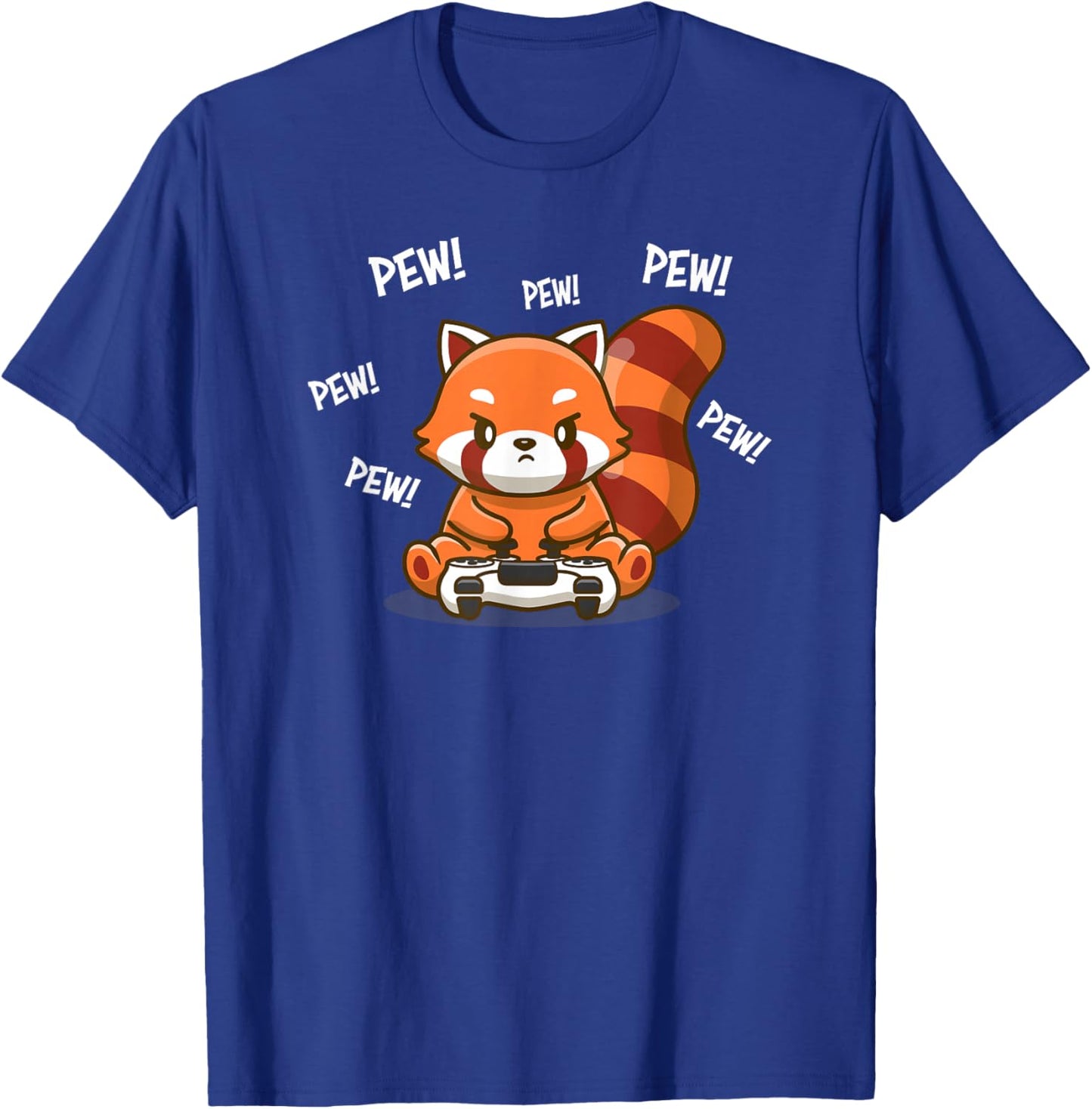Cute Kawaii Video Gamer Red Panda Lover T-Shirt - T-Shirt | Royal