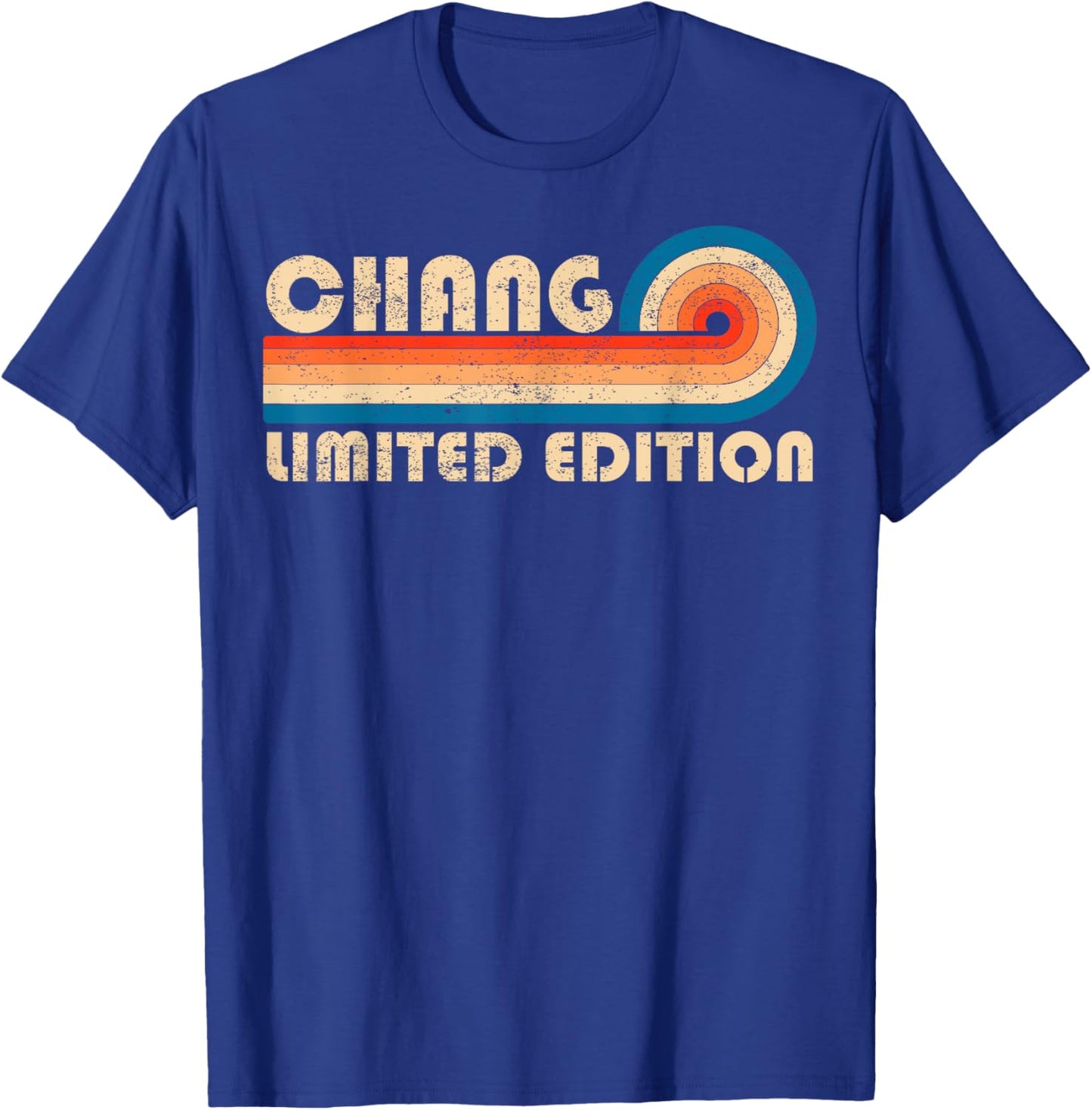 CHANG Surname Retro Vintage 80s 90s Birthday Reunion T-Shirt - T-Shirt | Royal