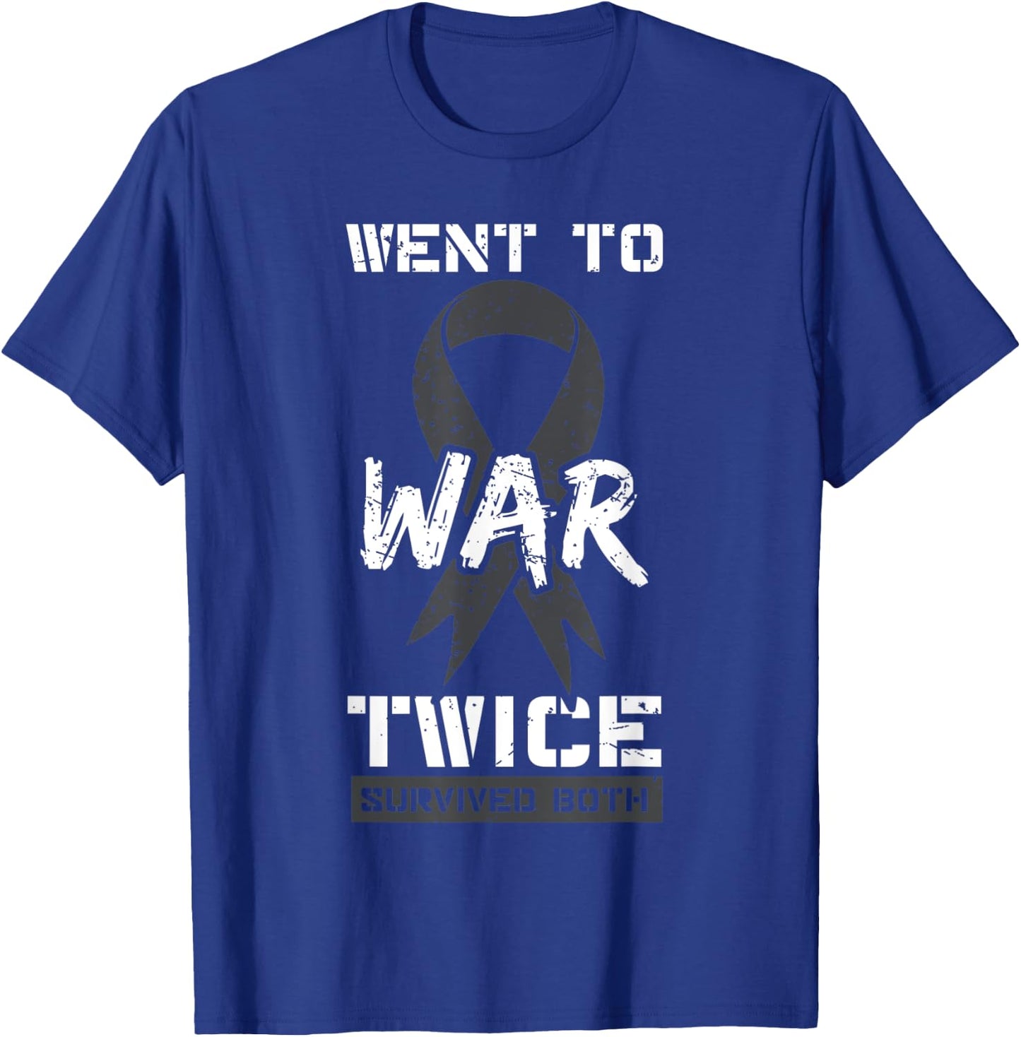 Cancer War Veterans Patriotic Military Soldier Vietnam Gift Women Men T-Shirt - T-Shirt | Royal