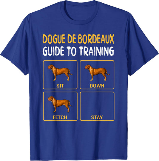 Dogues de Bordeaux Guide To Training Dog Obedience Women Kids T-Shirt - T-Shirt | Royal