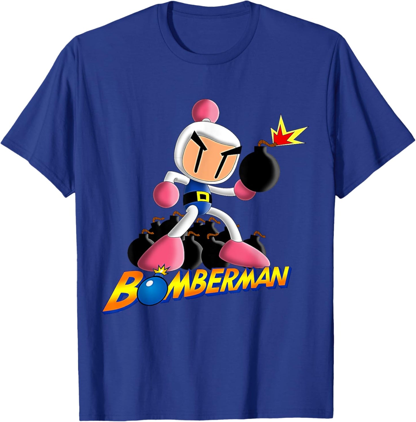 Bomberman Bombing Explosive Retro Gamer Nostalgia Classic T-Shirt - T-Shirt | Royal
