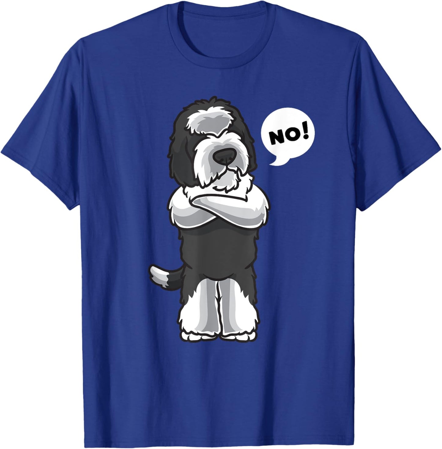 Stubborn Sheepadoodle Dog Funny T-Shirt - T-Shirt | Royal