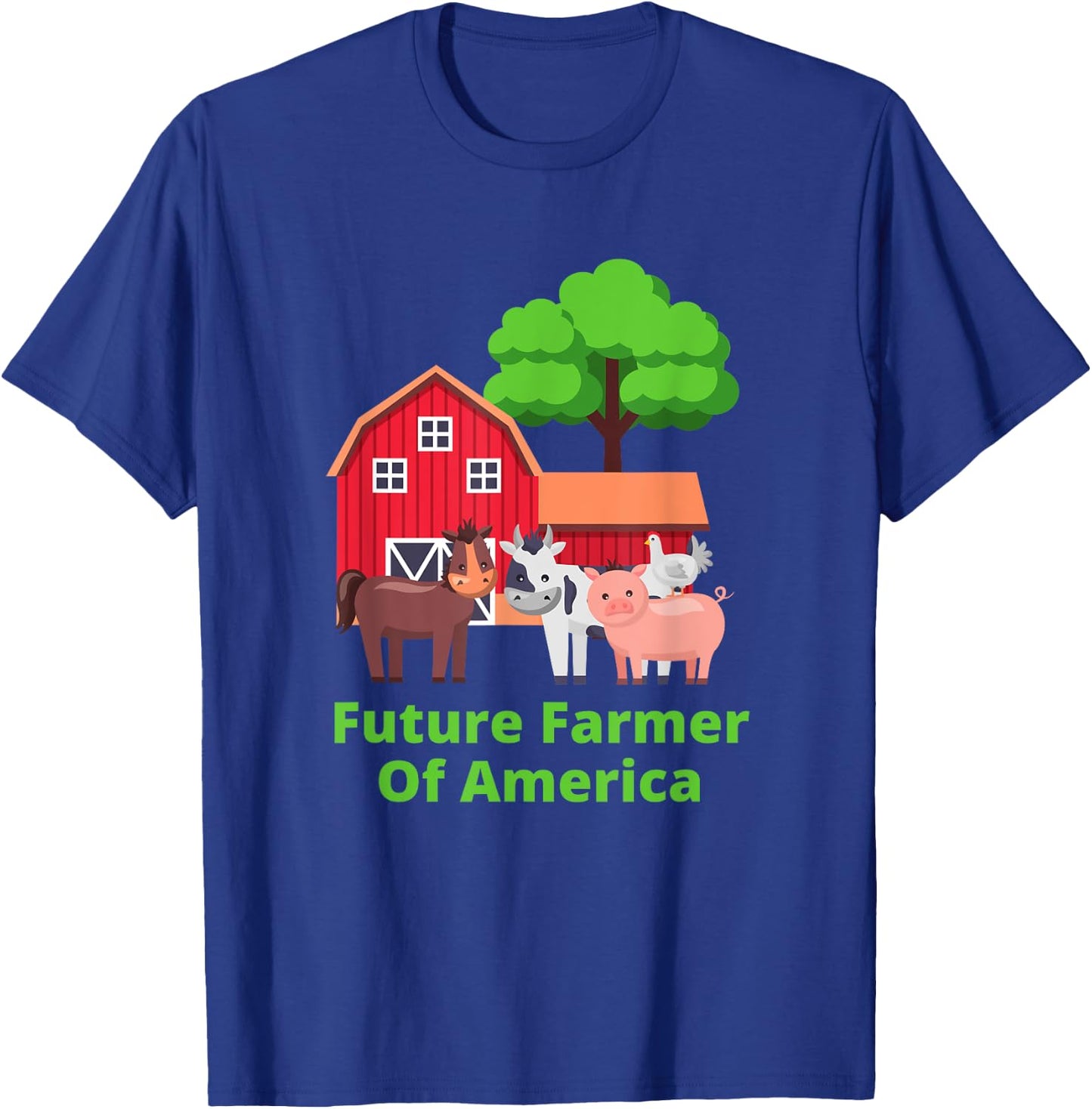 Cute Future Farmer Of America T-Shirt - T-Shirt | Royal