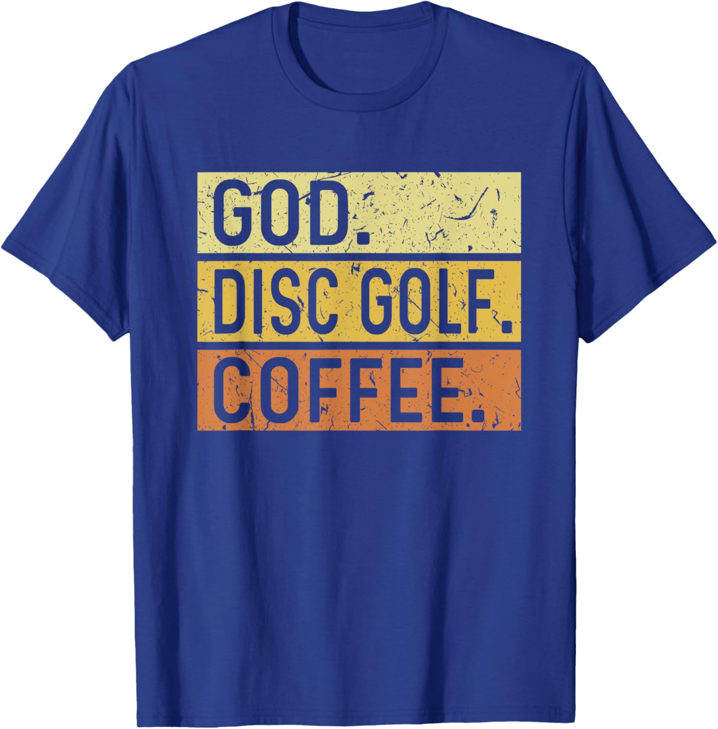 God Disc Golf Coffee Jesus Frisbee Disc Golfer T-Shirt - T-Shirt | Royal