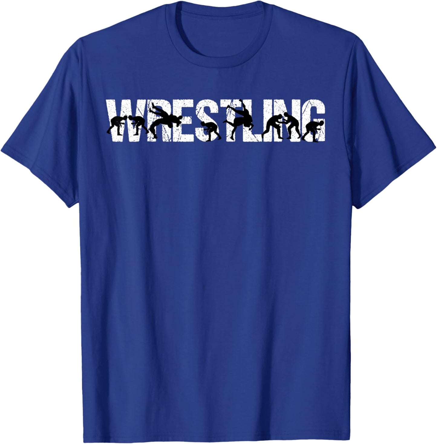 Wrestling Silhouette Wrestling Jungen Mädchen Wrestling Kinder T-Shirt - T-Shirt | Royal