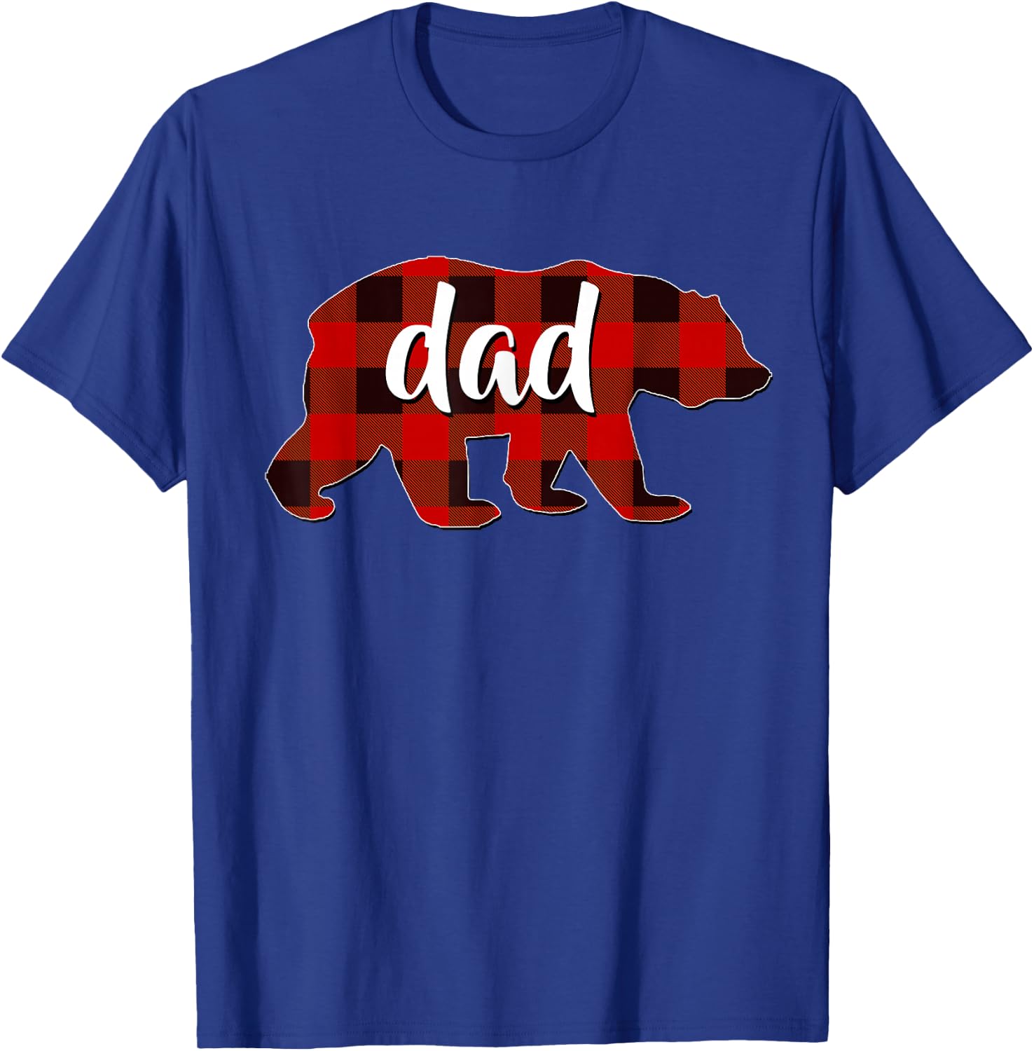 Red Plaid Dad Buffalo Matching Family Papa Pyjamas Christmas T-Shirt - T-Shirt | Royal