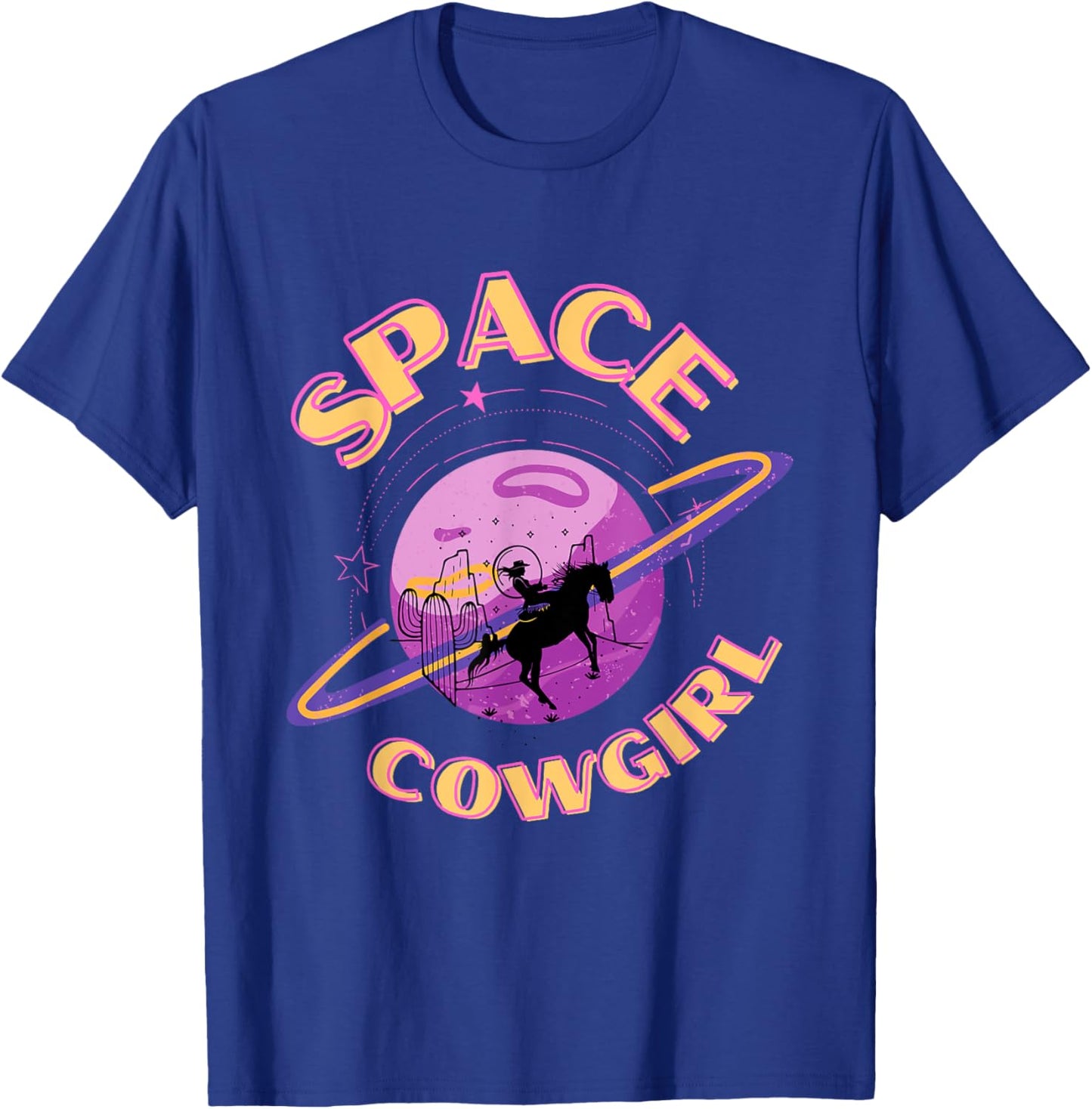 Space Cowgirls Bachelorette Party Rodeo Western Aesthetic T-Shirt - T-Shirt | Royal