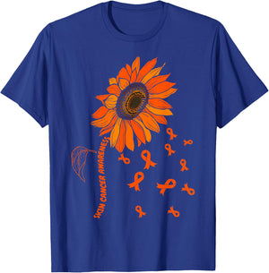 Skin Cancer Awareness Sunflower Skin Cancer Awareness T-Shirt - T-Shirt | Royal