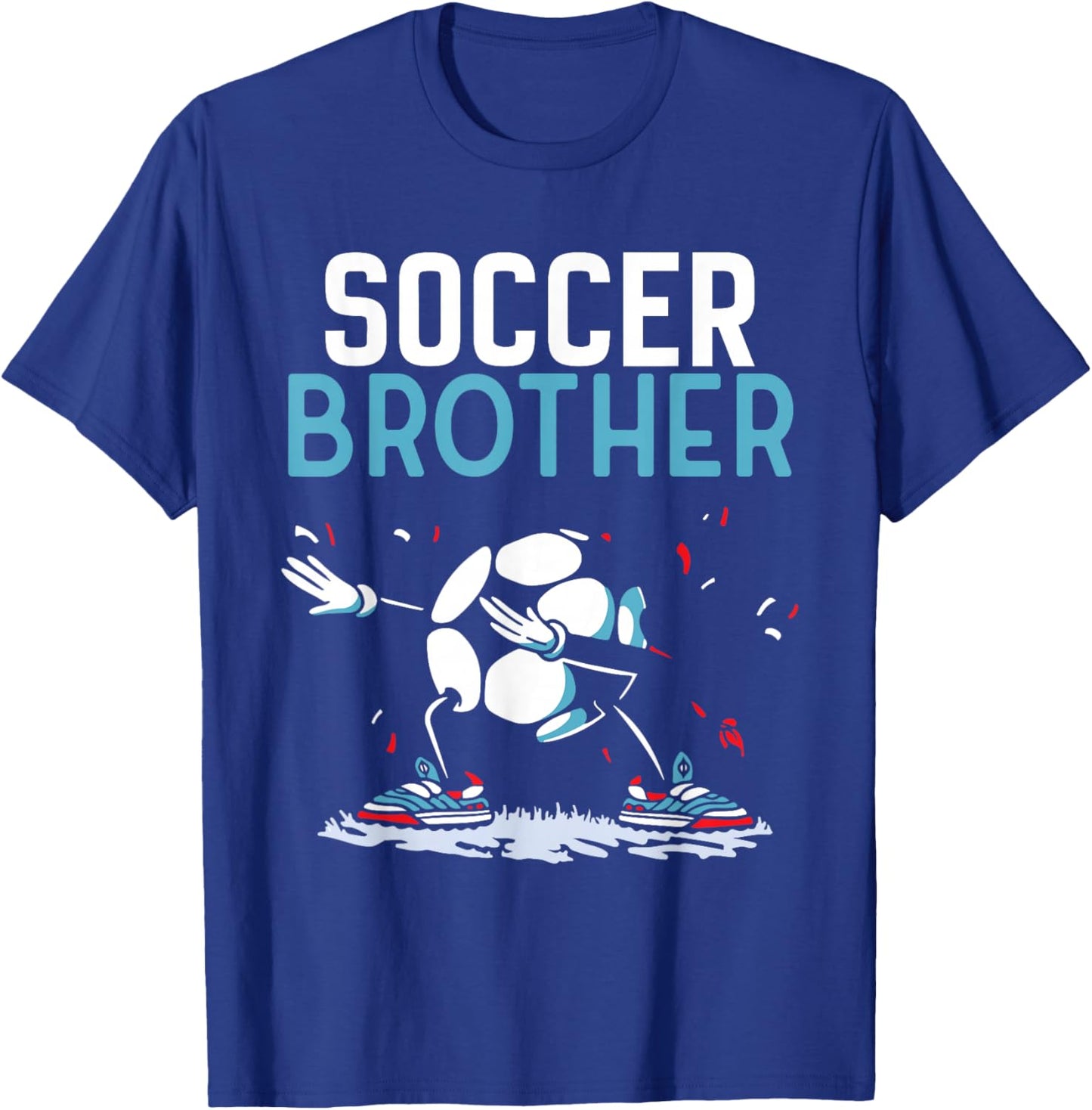 Soccer Brother Match Football Game Player T-Shirt - T-Shirt | Royal