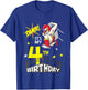 Kids Kids It's My 4th Birthday 4th Birthday Shirt Boy, Wrestling T-Shirt - T-Shirt | Royal