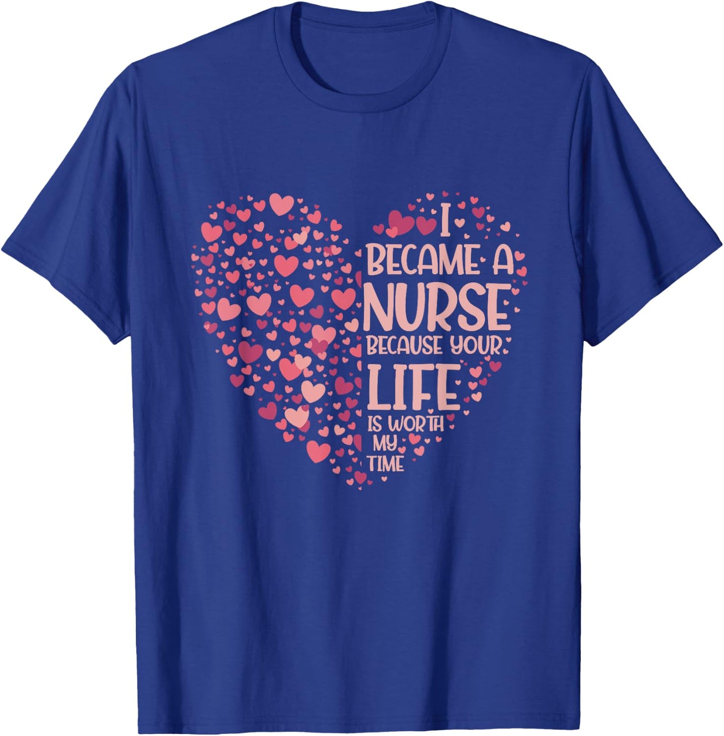 Medicine Hospital Nursing Heart Gift Nurse T-Shirt - T-Shirt | Royal