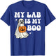 Halloween Black Lab Ghost Dog Lab Mom Retro Labrador Mama Do Men Women T-Shirt - T-Shirt | Royal