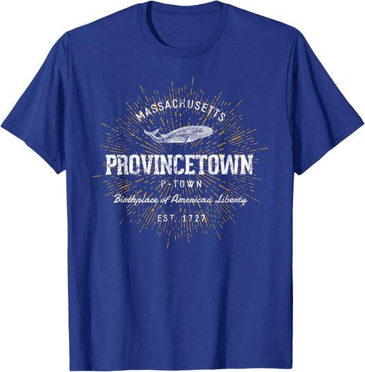 Retro Style Vintage Provincetown T-Shirt - T-Shirt | Royal