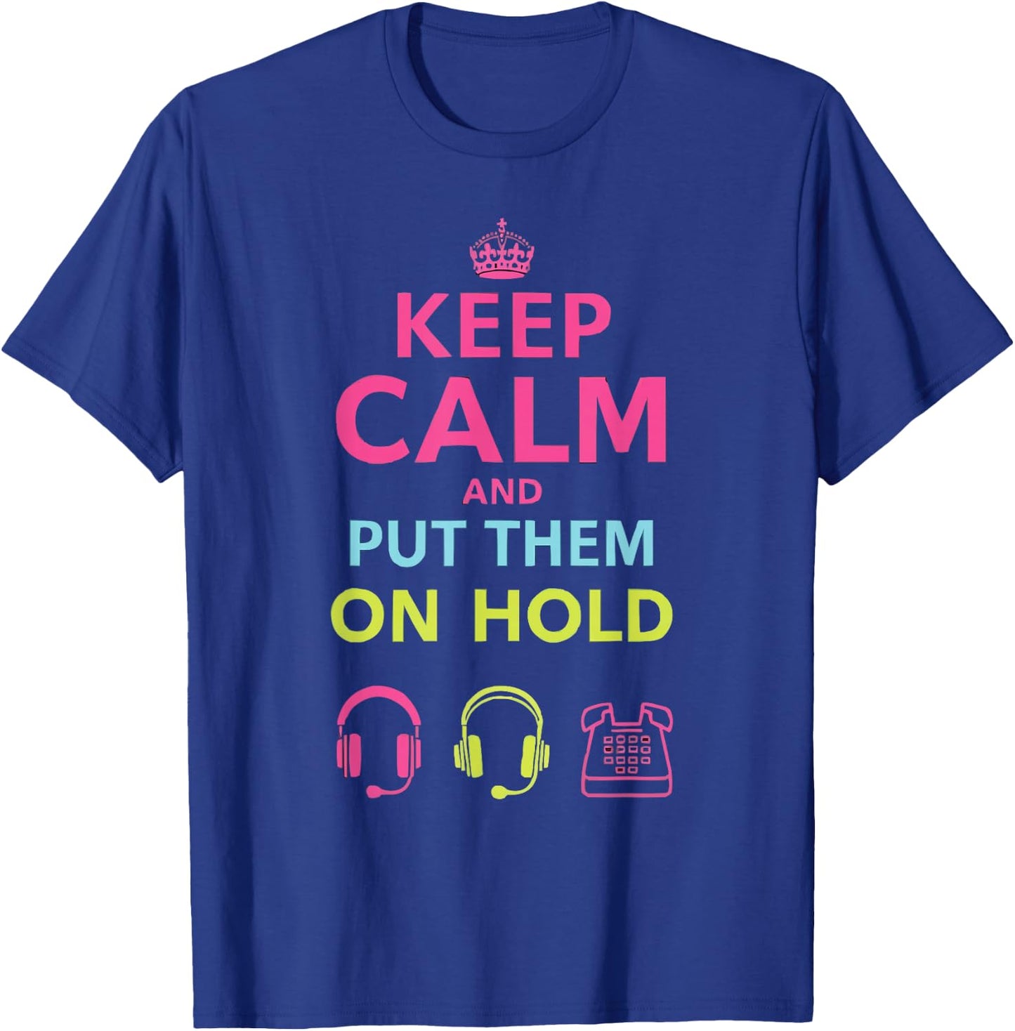 Call Center Agent Technical Support Customer Service T-Shirt - T-Shirt | Royal