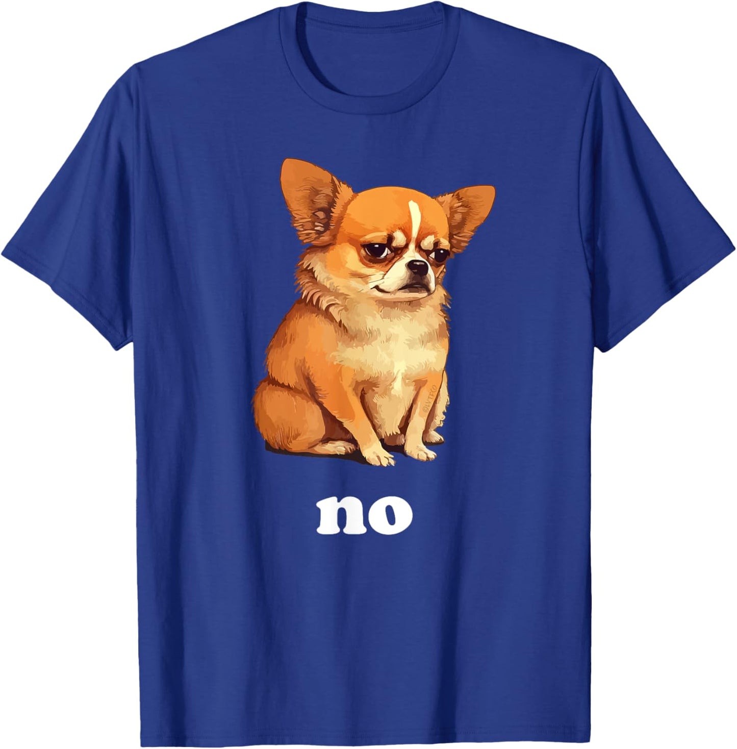 Funny Chihuahua Dog Pet Meme (No) -Kids Black Cartoon Chihuahua Humor T-Shirt - T-Shirt | Royal