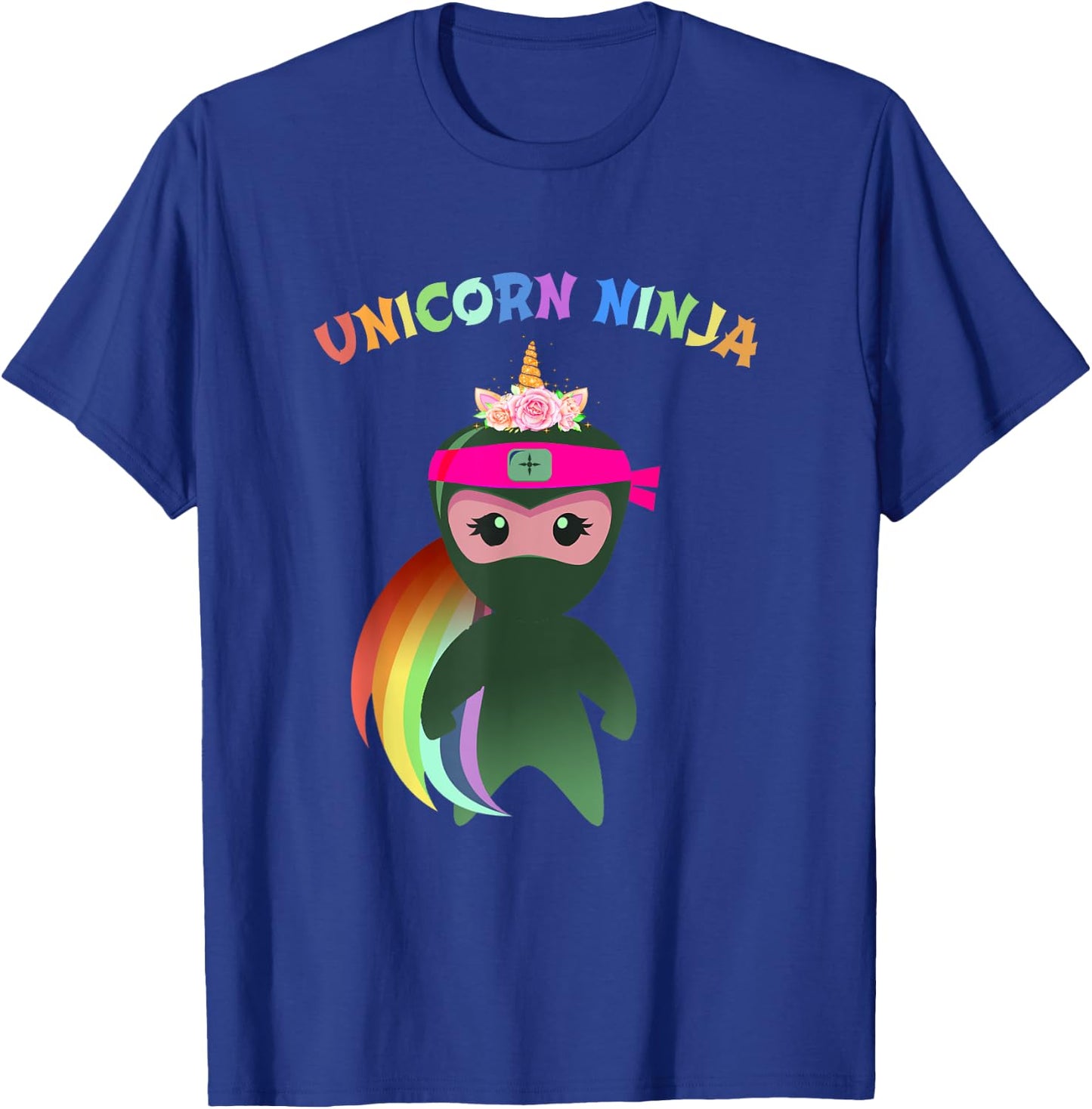Funny Unicorn Ninja Disguise Spy Girls Kids & Teachers Squad T-Shirt - T-Shirt | Royal