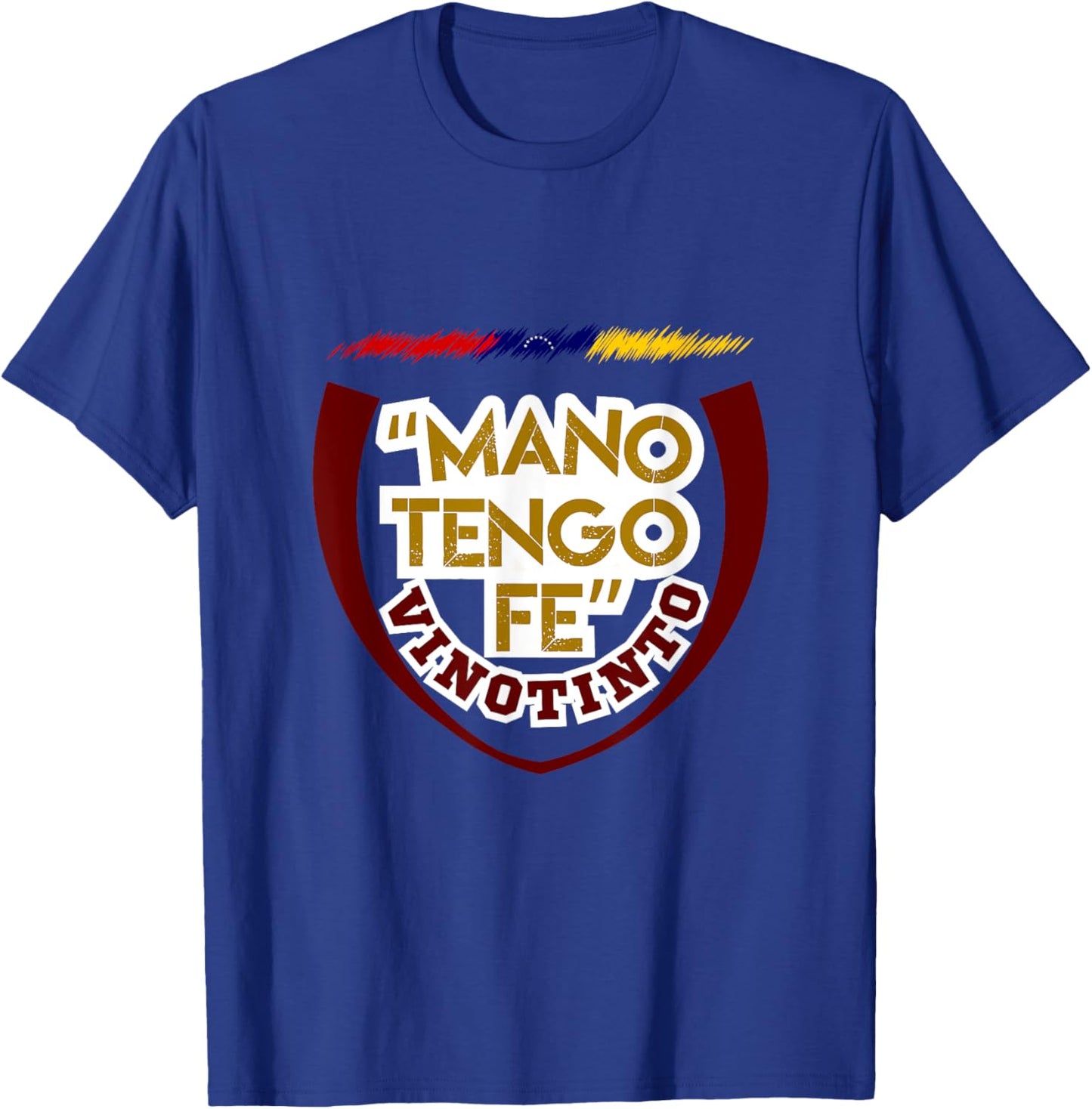 "Hand I Have Faith" I Flannel "Vinotinto" I Venezuela I VZLA T-Shirt - T-Shirt | Royal